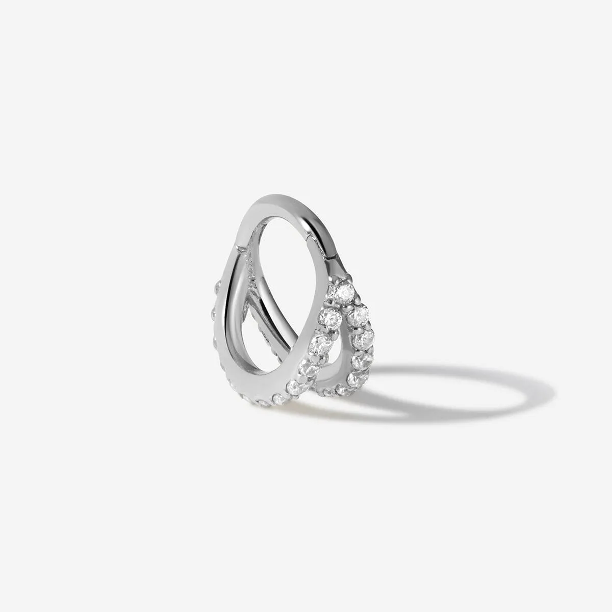 Kiwi frosted cage clicker hoop sold by Adornmonde