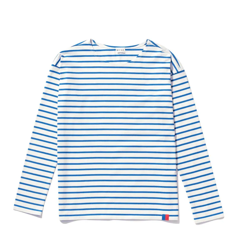 The Boyfriend - White/Royal Blue sold by Kule