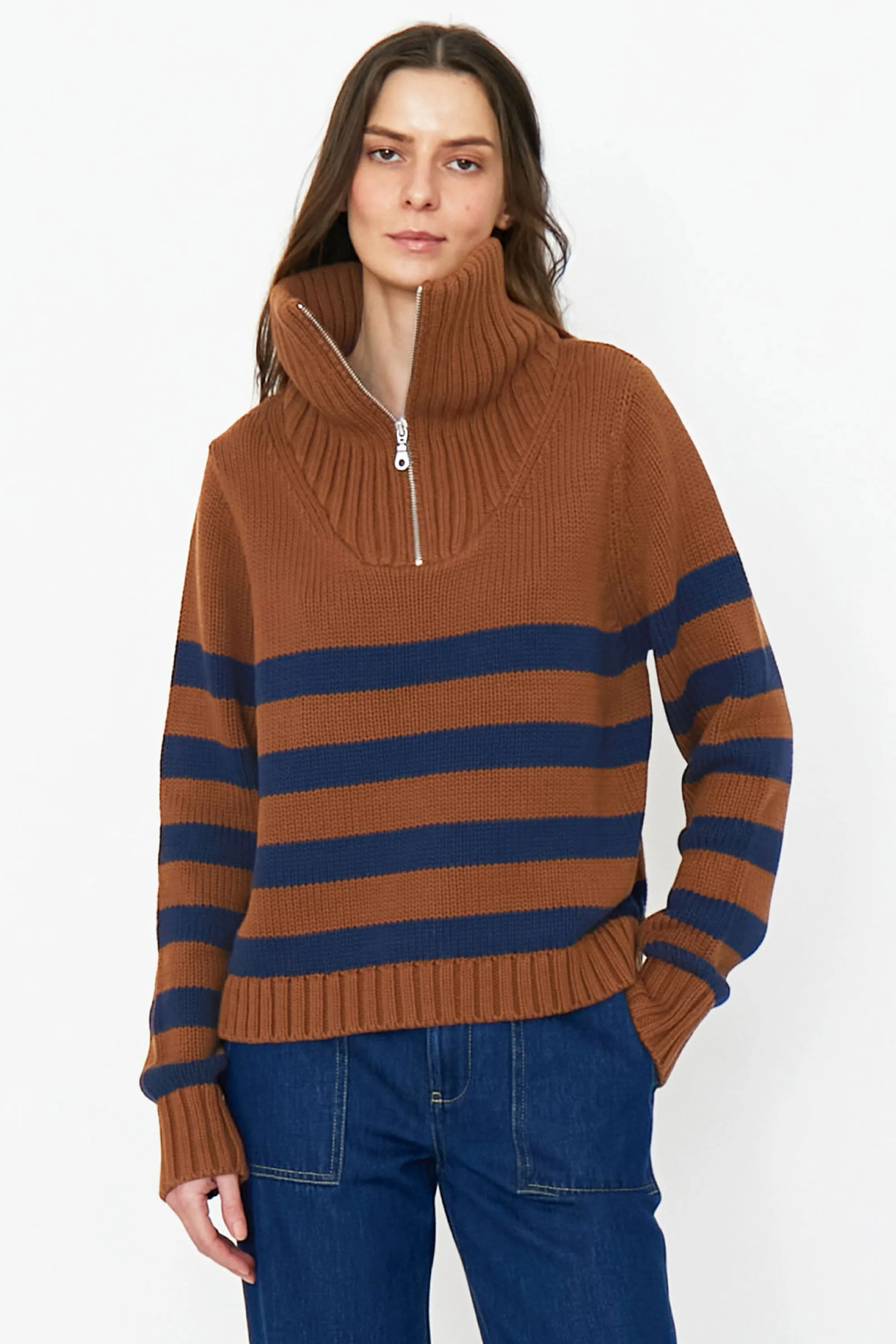 The Matey - Vicuna/Navy sold by Kule product image thumbnail 4