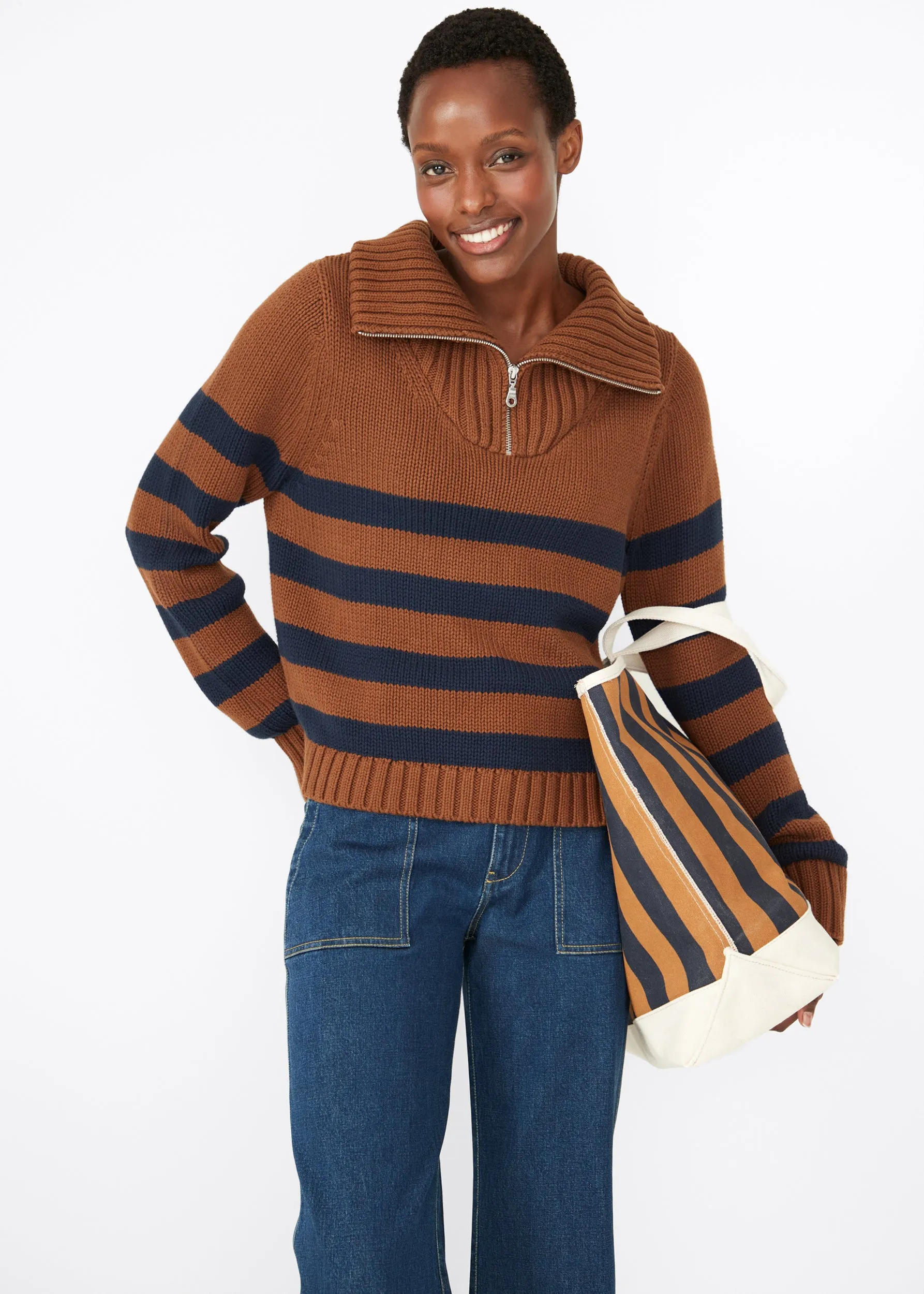 The Matey - Vicuna/Navy sold by Kule product image thumbnail 2