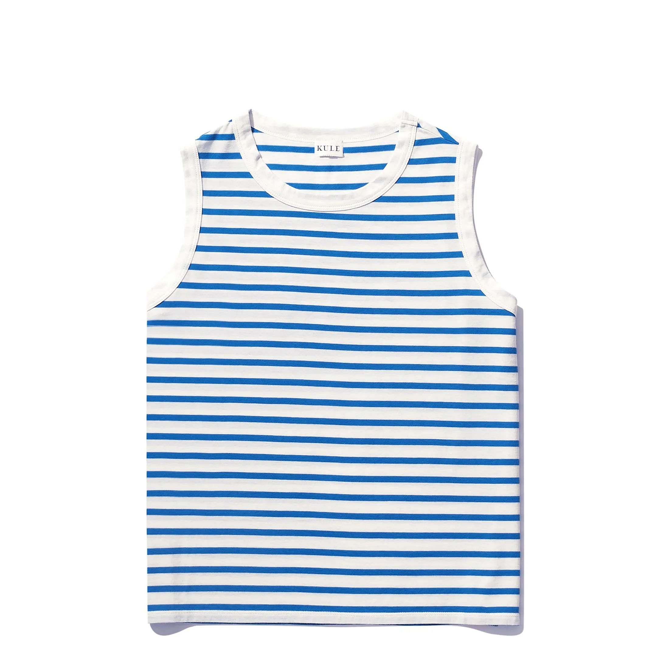 The Tank - White/Royal Blue sold by Kule