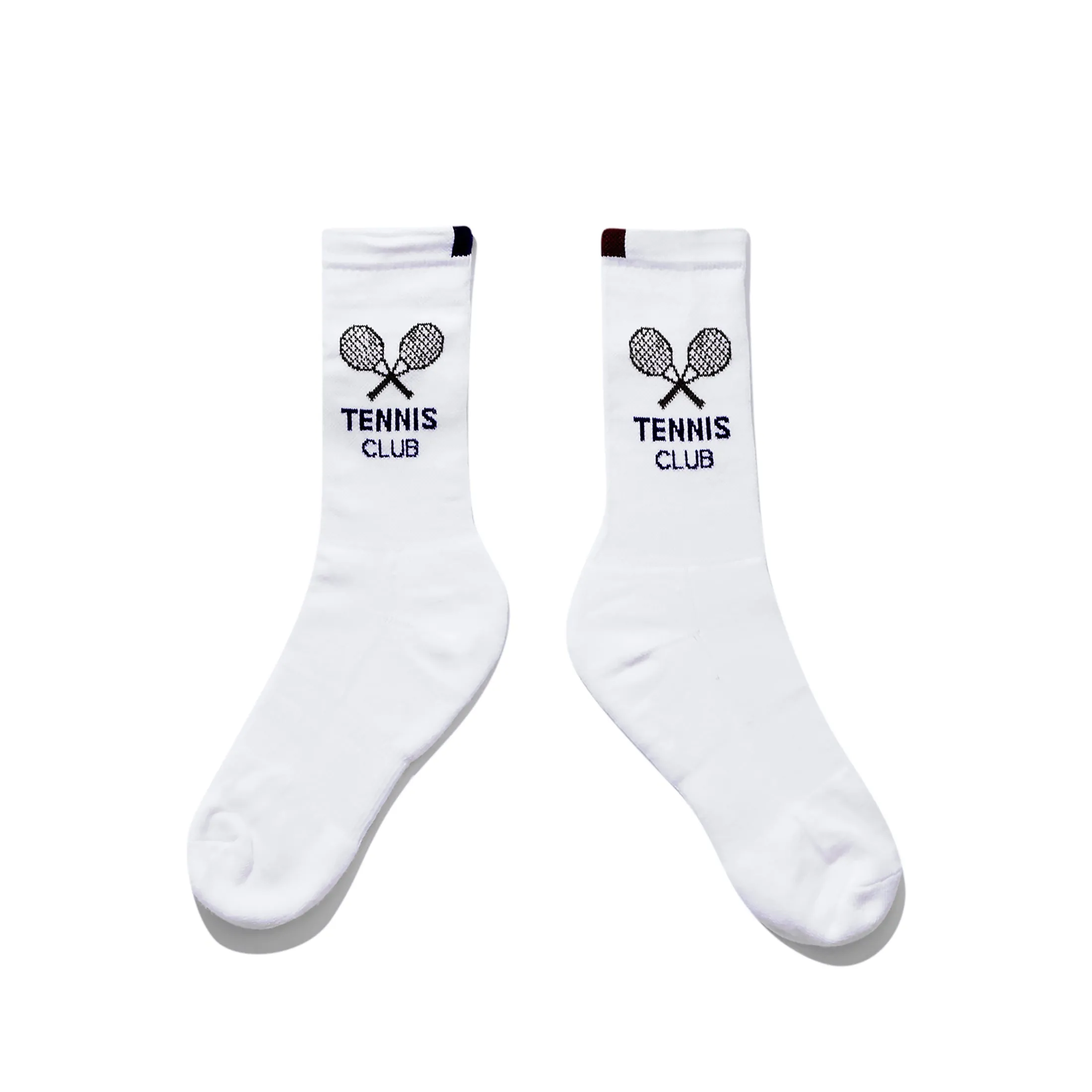 The Women's Tennis Sock - White/Port sold by Kule