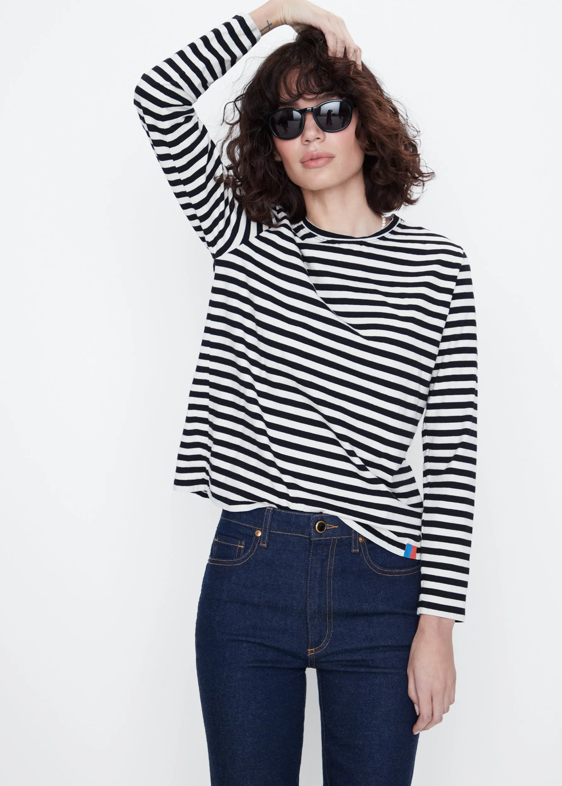 The Modern Long - Black/Cream sold by Kule product image thumbnail 4