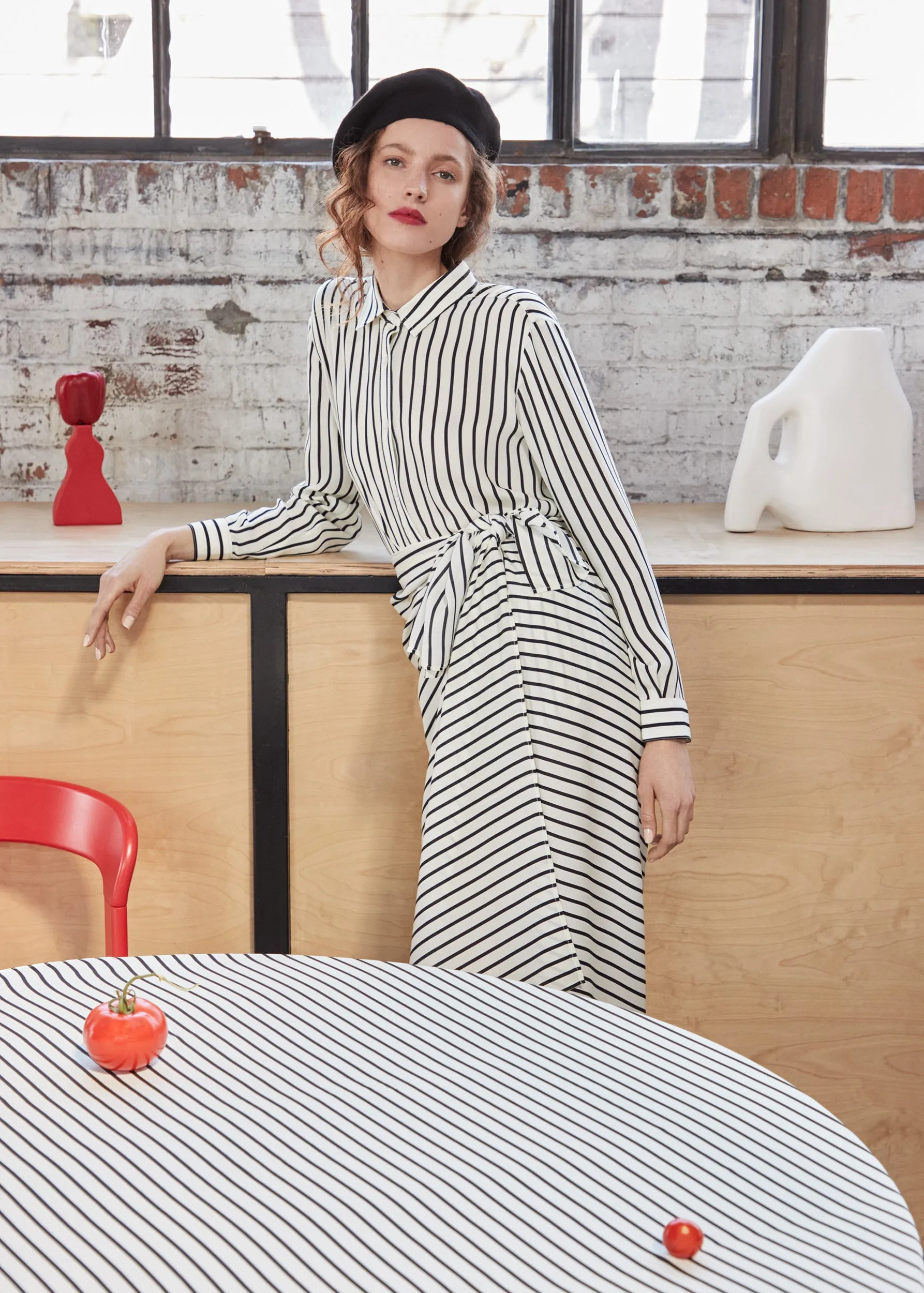 The Silk Elba Pareo - Cream/Black sold by Kule product image thumbnail 3