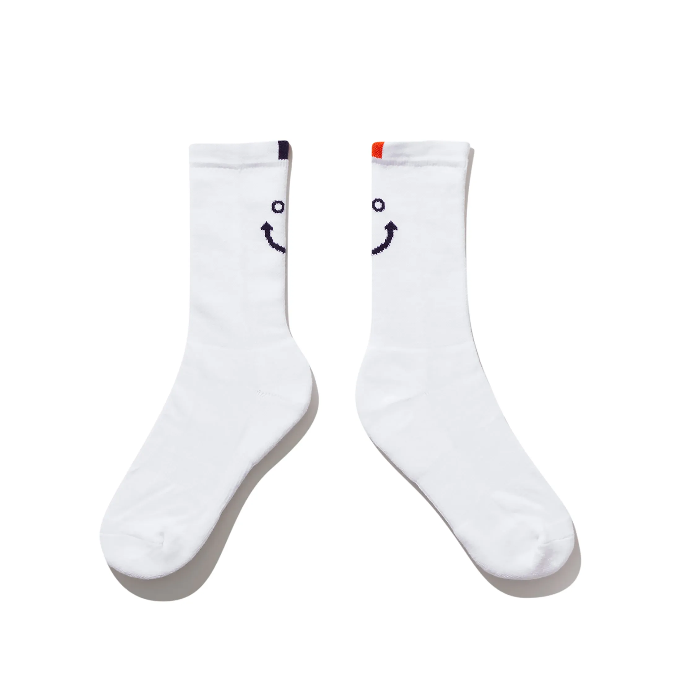 The Men's Line Smile Sock - White sold by Kule