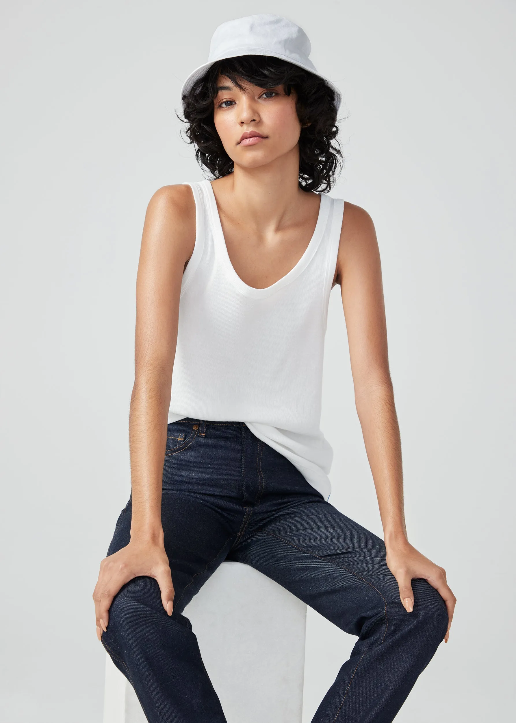 The Smile Bucket Hat - White sold by Kule product image thumbnail 5