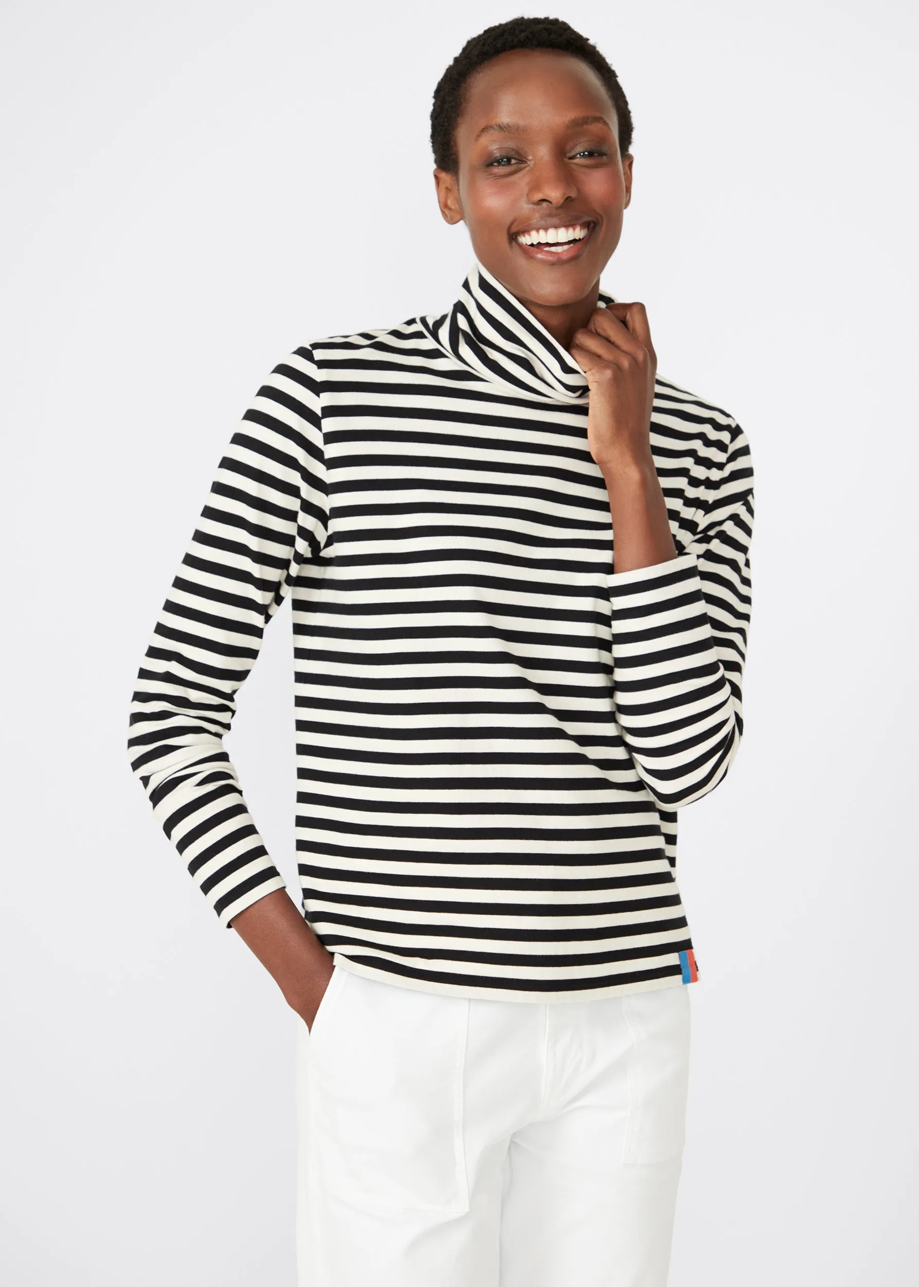 The Turtleneck - Black/Cream sold by Kule product image thumbnail 2