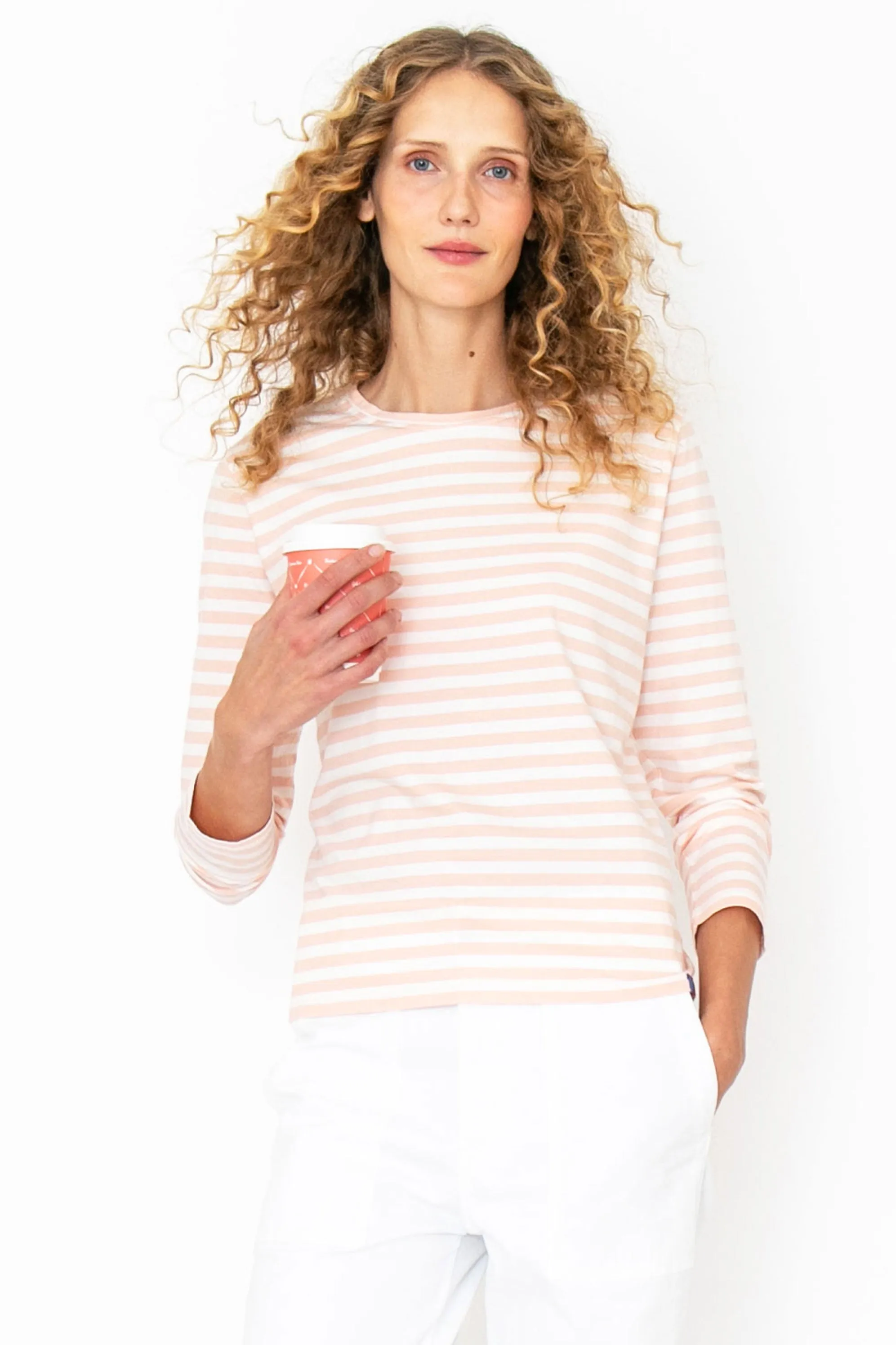 The Modern Long - Shell/White sold by Kule product image thumbnail 3