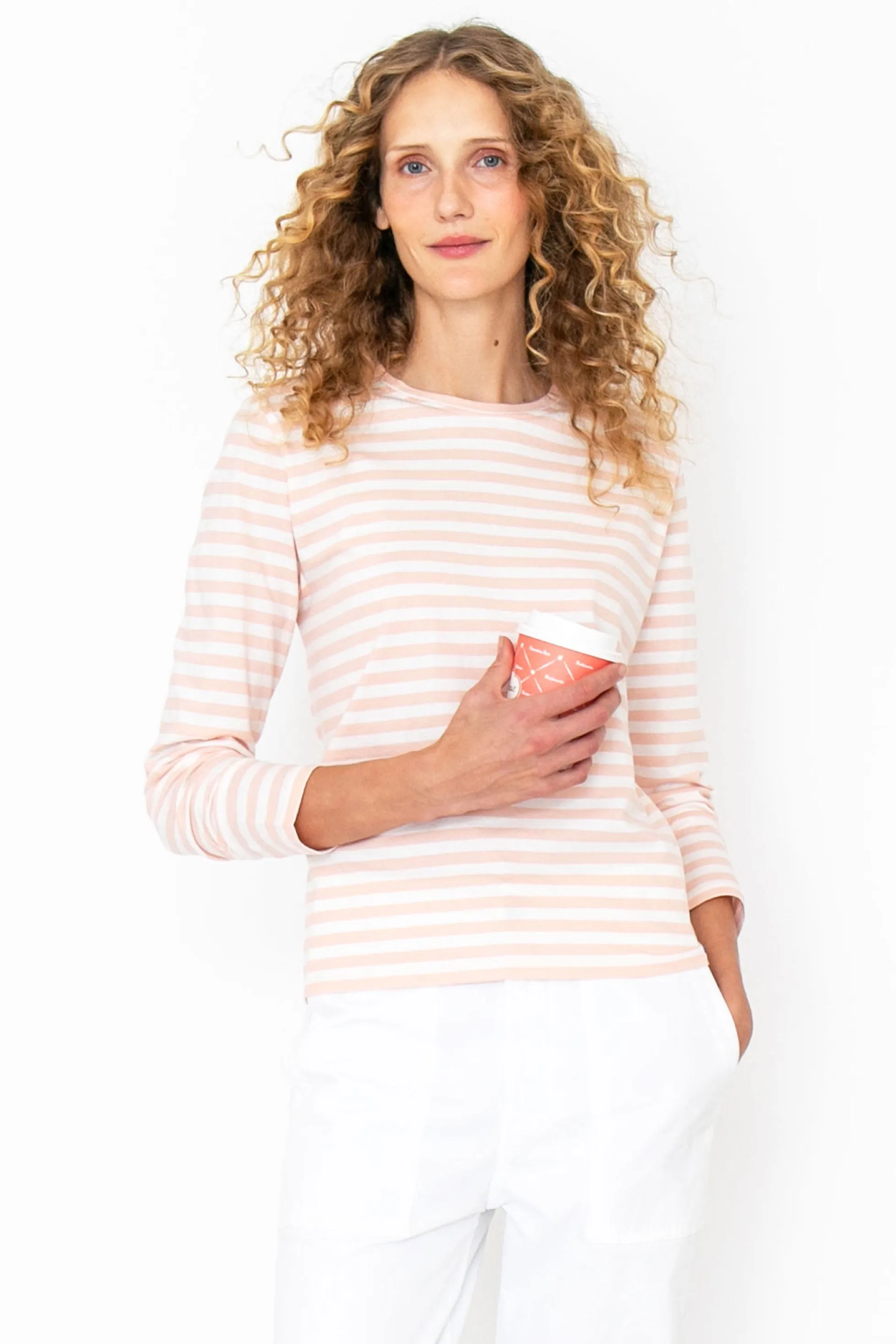 The Modern Long - Shell/White sold by Kule product image thumbnail 2