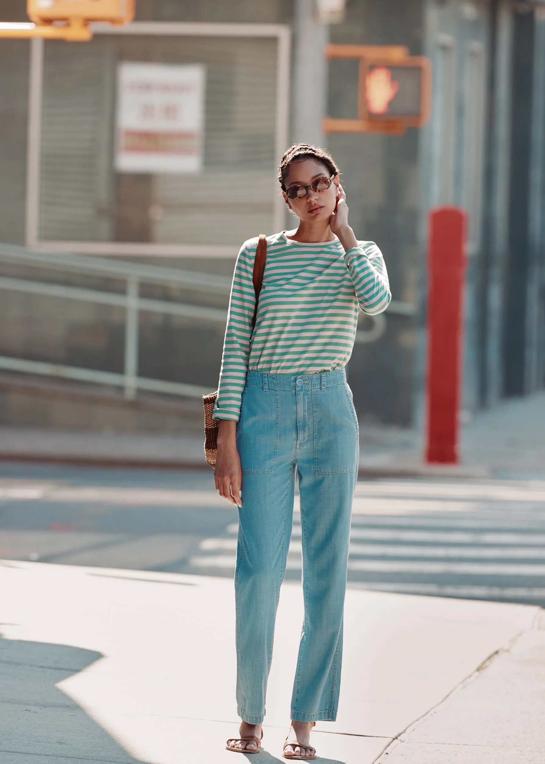 The Modern Long - Green/Blush sold by Kule product image thumbnail 3