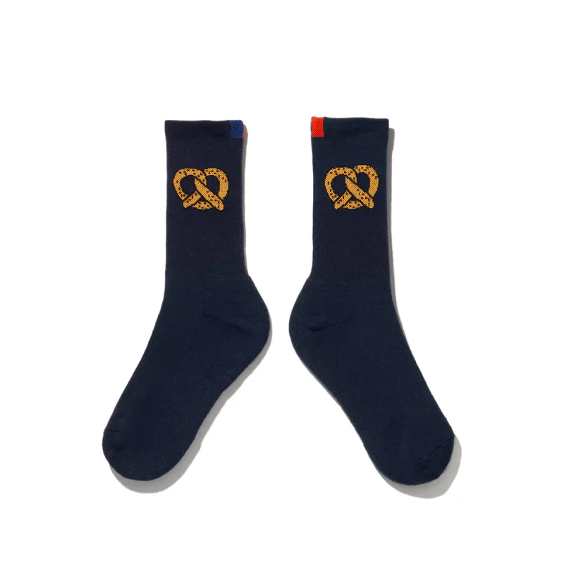 The Women's Pretzel Sock - Navy sold by Kule