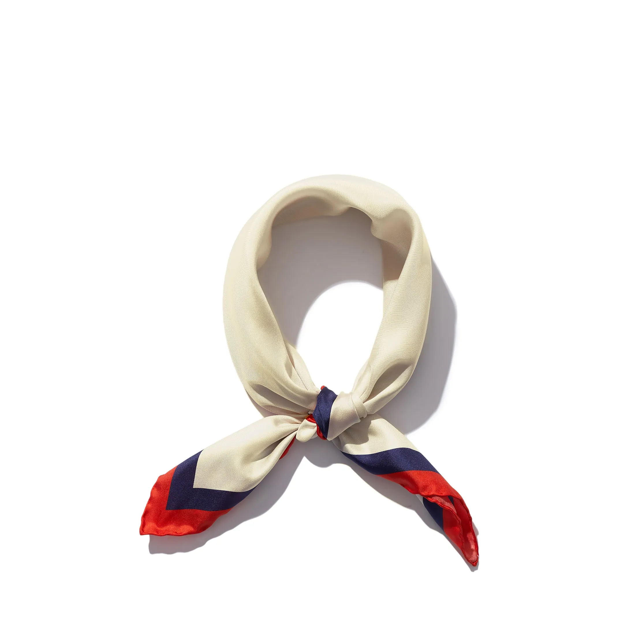 The Silk Mischa Take Out Scarf - Cream/Navy/Poppy sold by Kule product image thumbnail 2