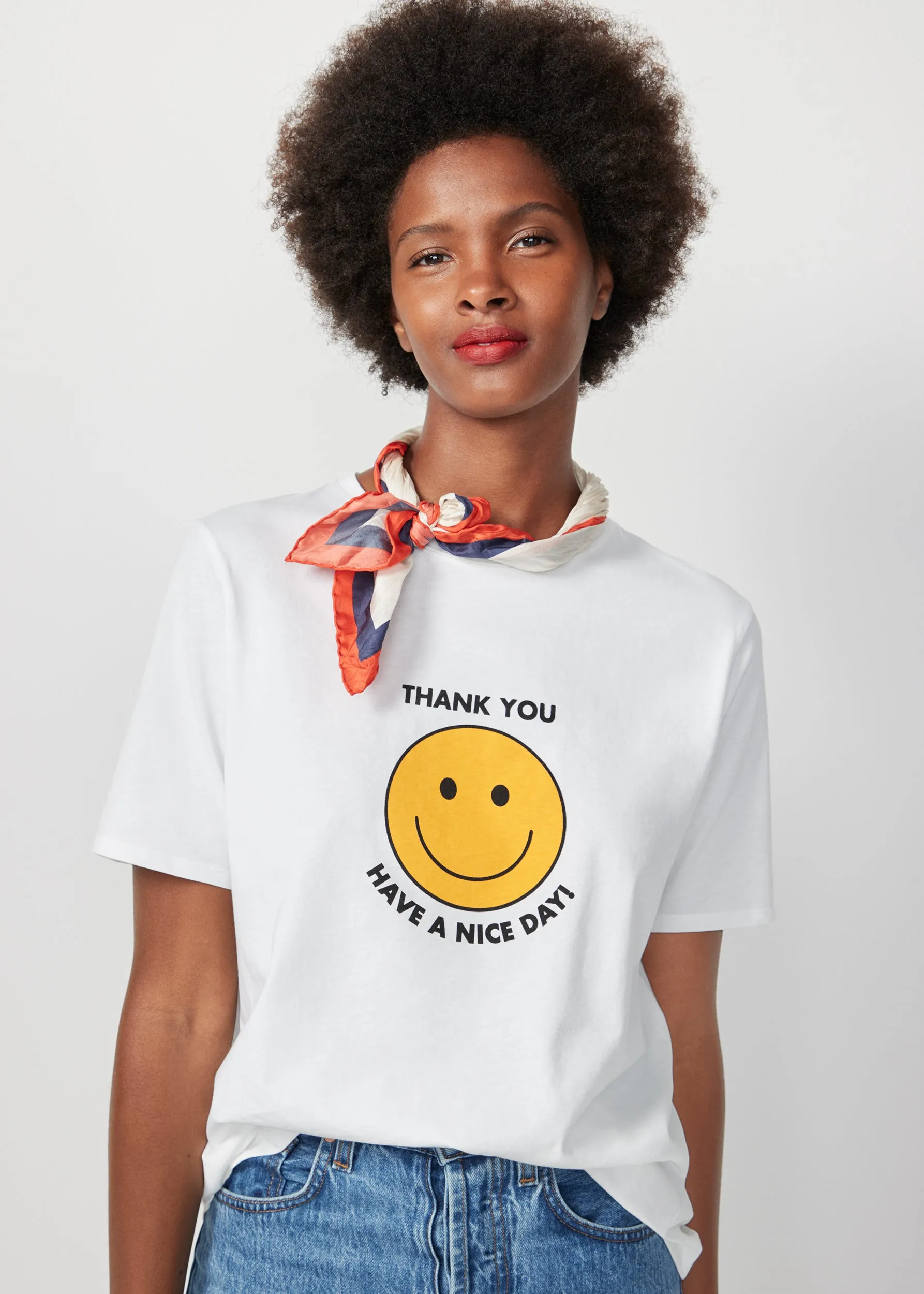 The Silk Mischa Take Out Scarf - Cream/Navy/Poppy sold by Kule product image thumbnail 3