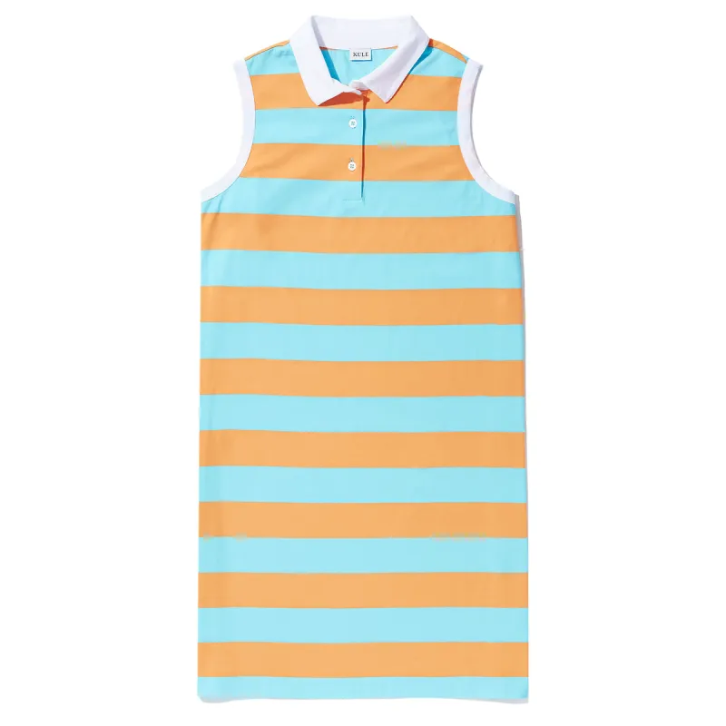 The Polo Dress - Sherbert/Aqua made by Kule