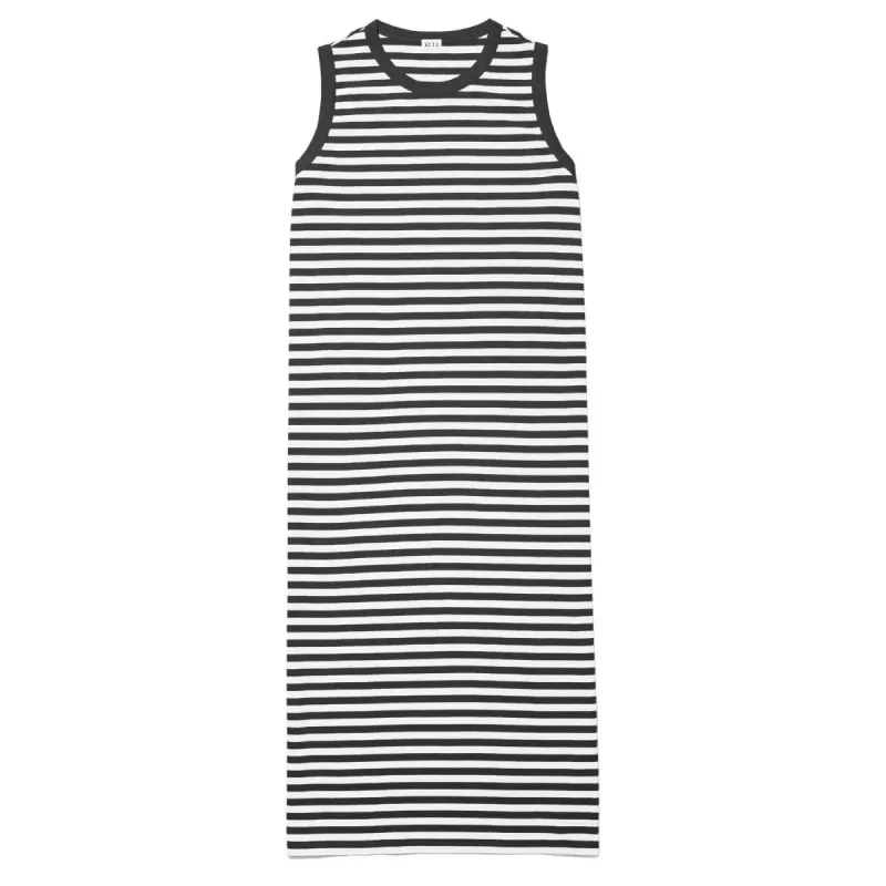The Tank Dress - Black/Cream sold by Kule