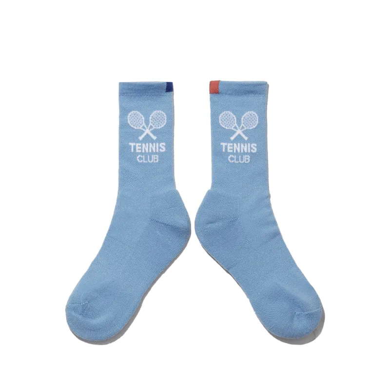 The Men's Tennis Sock - Sky/White made by Kule