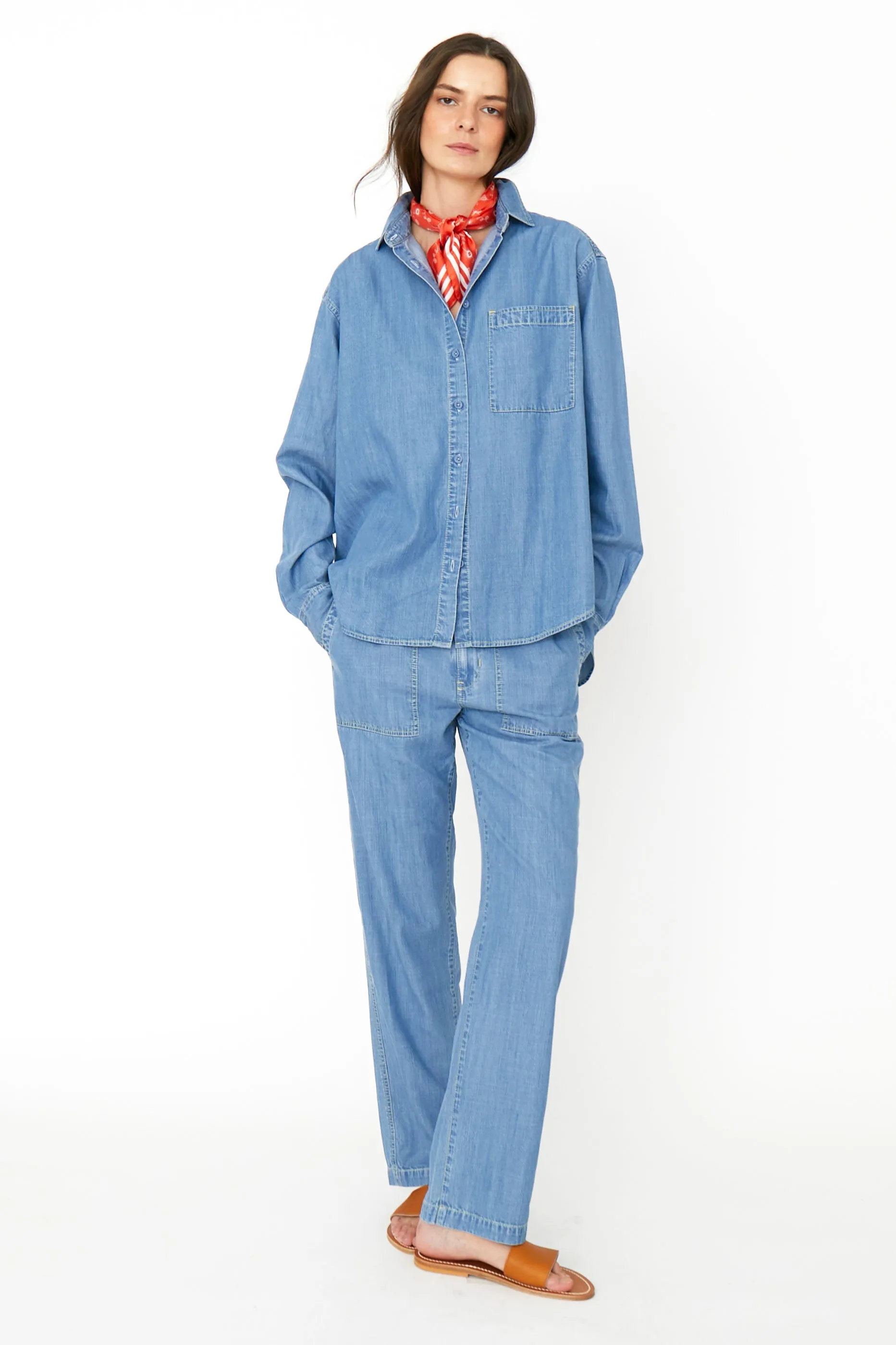 The Chambray City Pants - Light Denim sold by Kule product image thumbnail 5