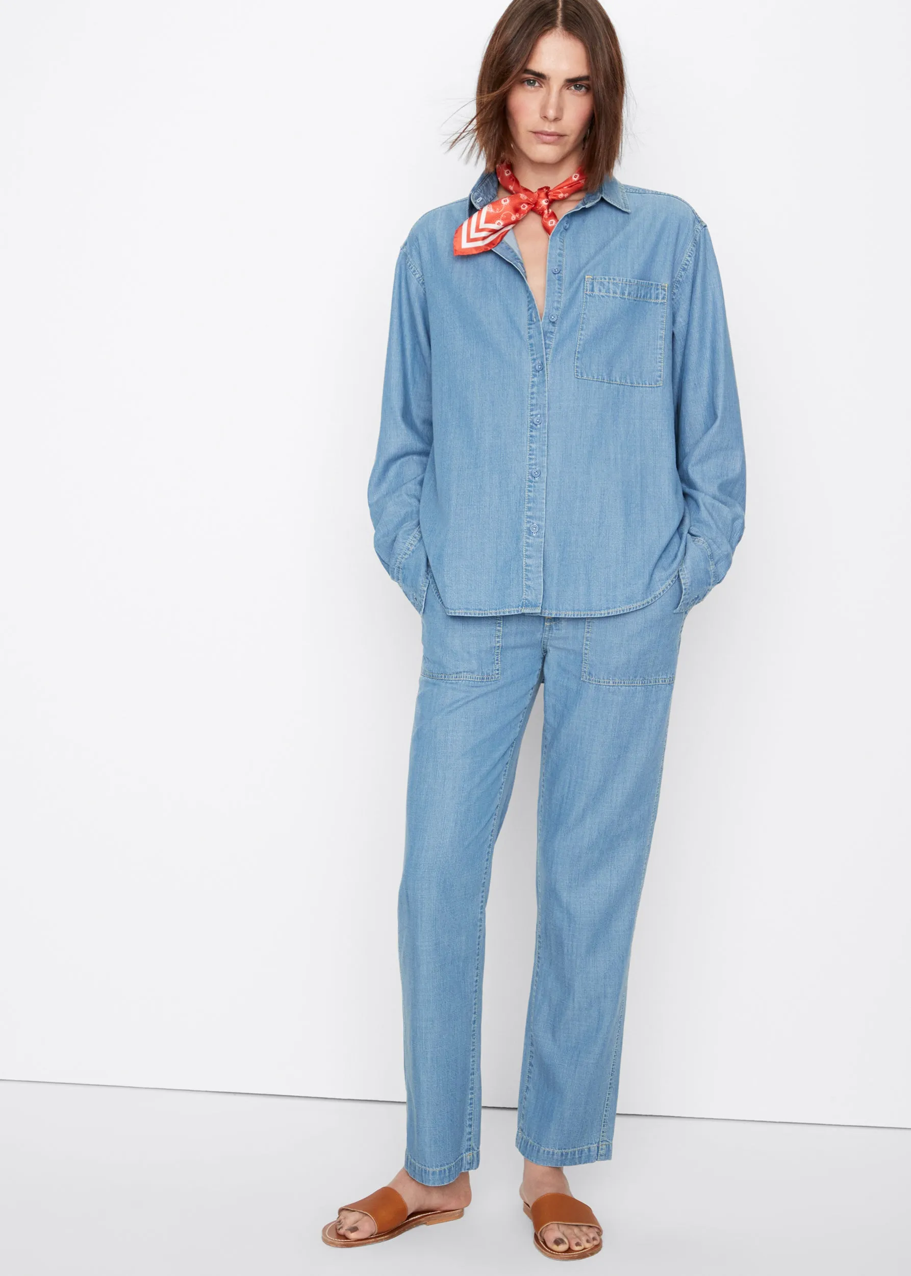 The Chambray City Pants - Light Denim sold by Kule product image thumbnail 4
