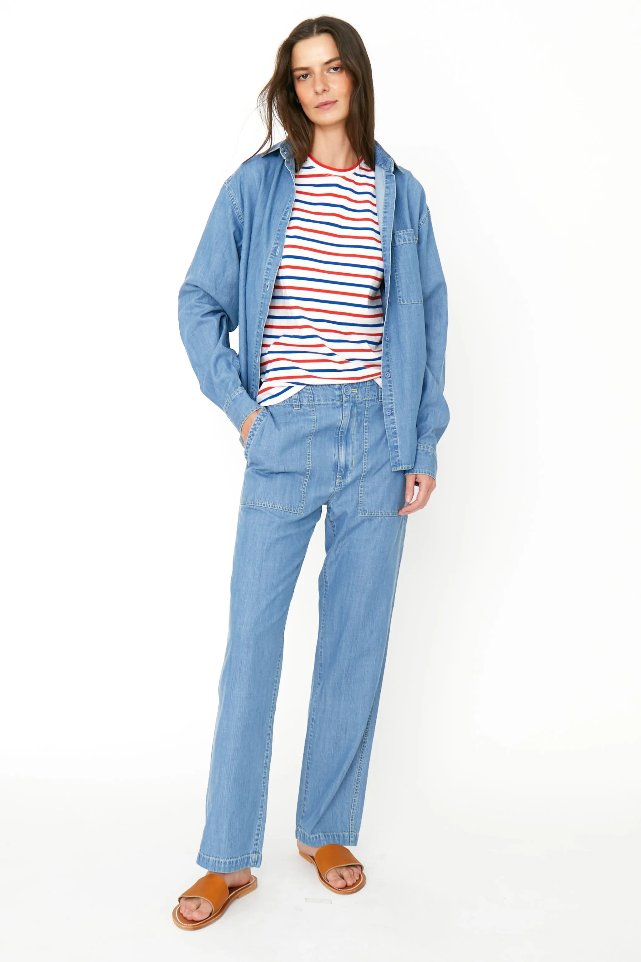 The Chambray City Pants - Light Denim sold by Kule product image thumbnail 3