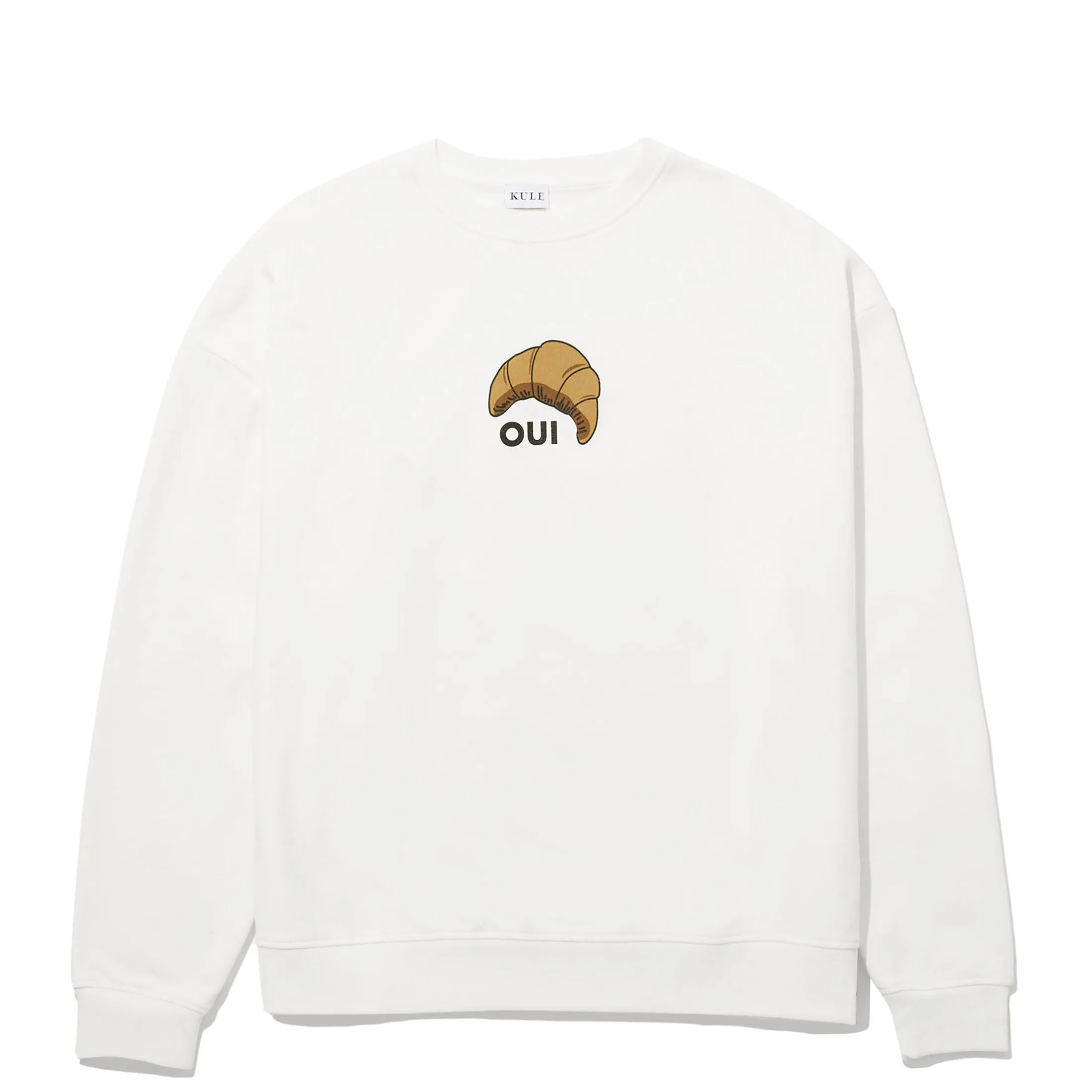 The Oversized OUI Sweatshirt - Cream sold by Kule