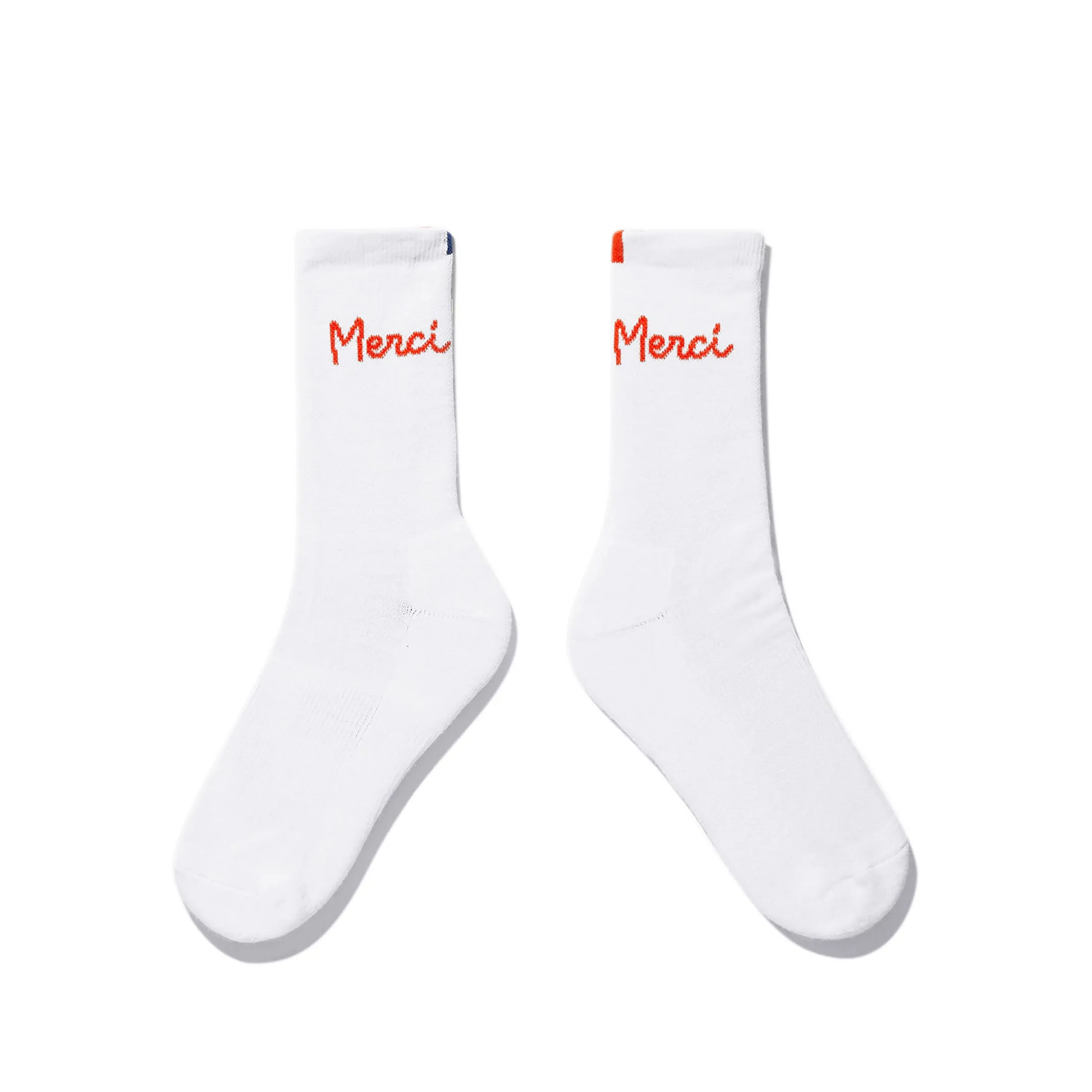 The Women's Merci Sock - White/Poppy sold by Kule
