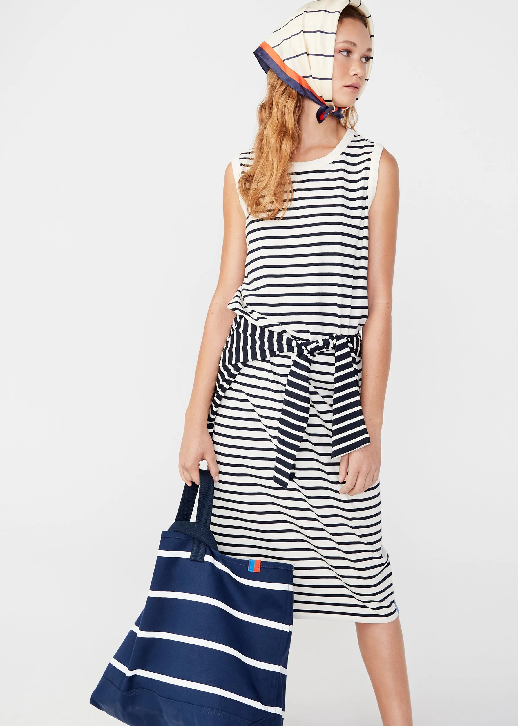 The Tank Dress - Cream/Navy sold by Kule product image thumbnail 3