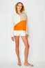 The Terry Beck - Orange/Cream/Taupe sold by Kule
