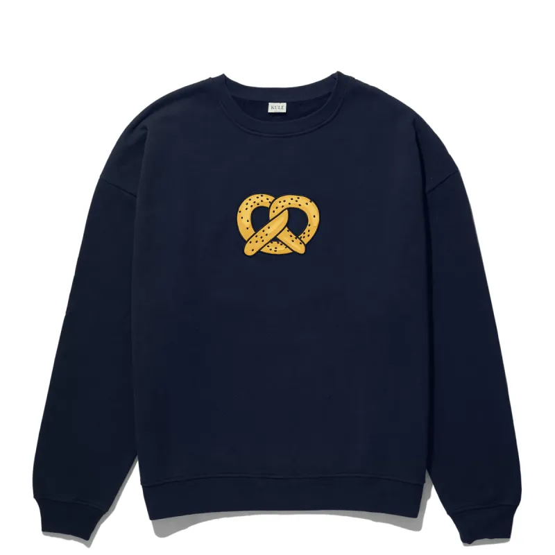 The Oversized Pretzel Sweatshirt - Navy sold by Kule