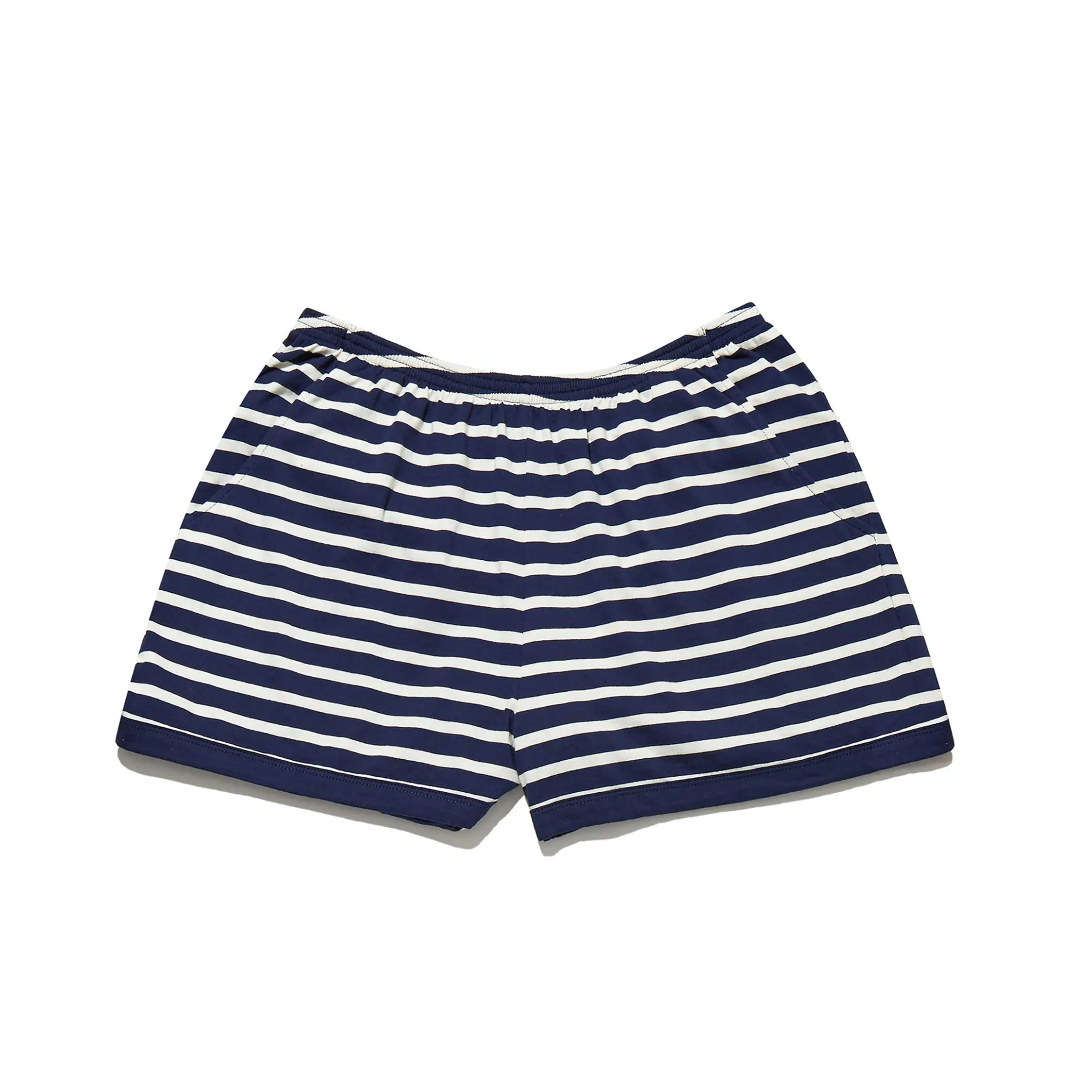 The Short - Navy/Cream sold by Kule