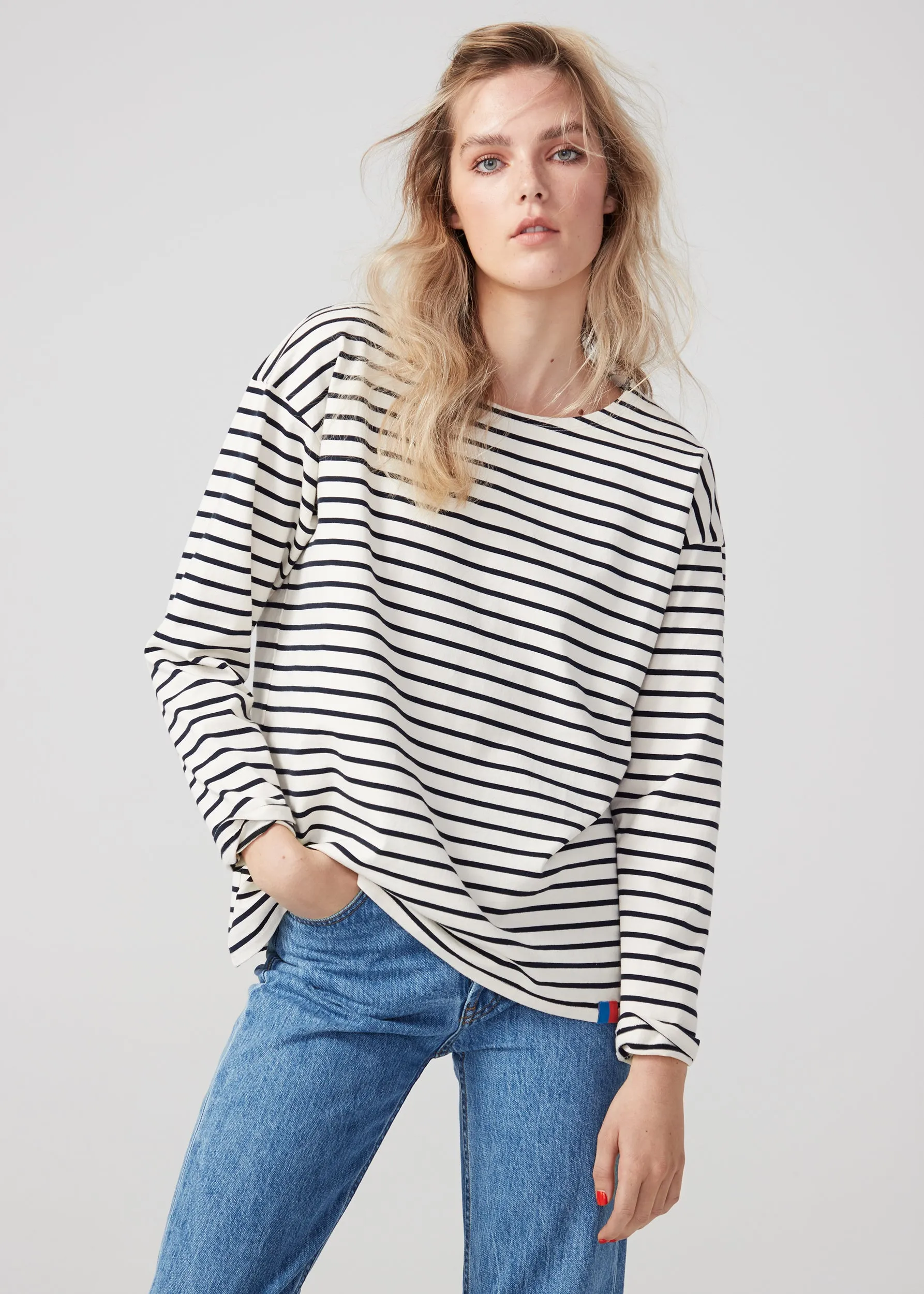 The Boyfriend - Cream/Navy sold by Kule product image thumbnail 2