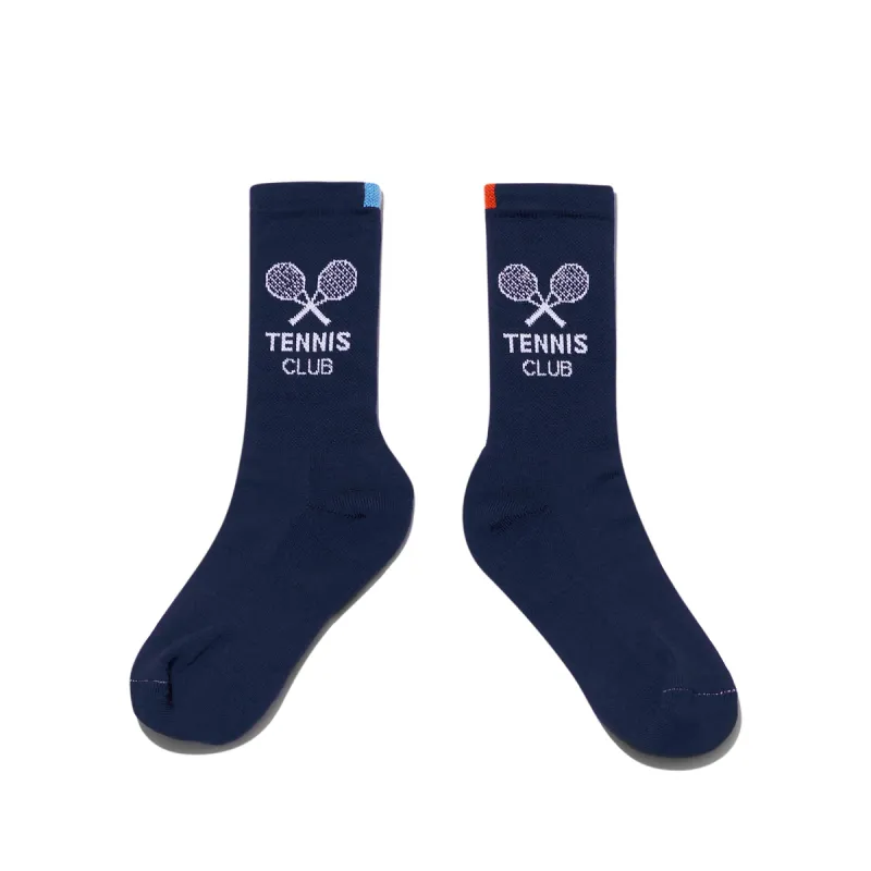The Women's Tennis Sock - Navy/White sold by Kule