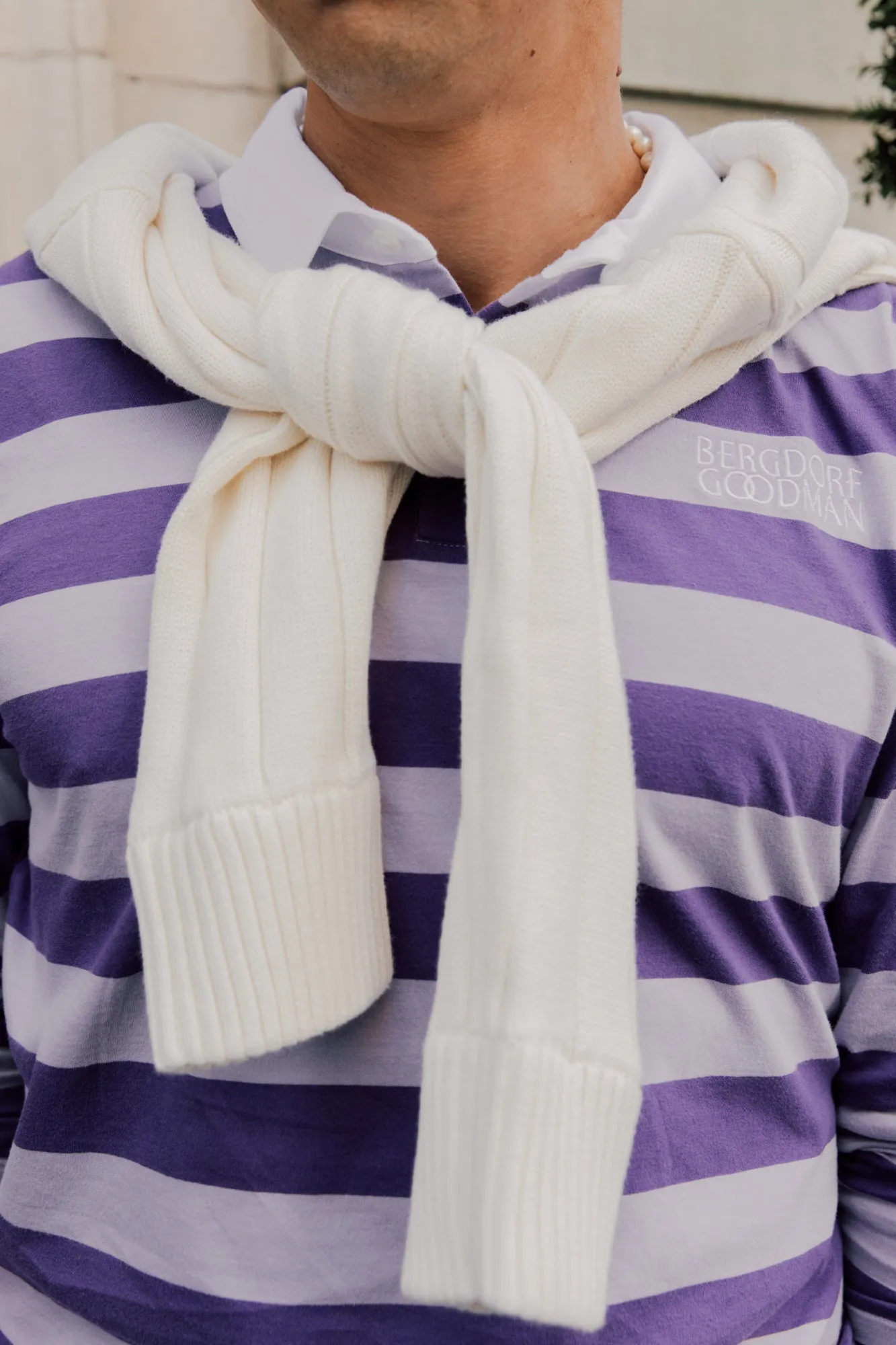 The Men's Bergdorf Goodman Rugby - Lavender/Grape sold by Kule product image thumbnail 2