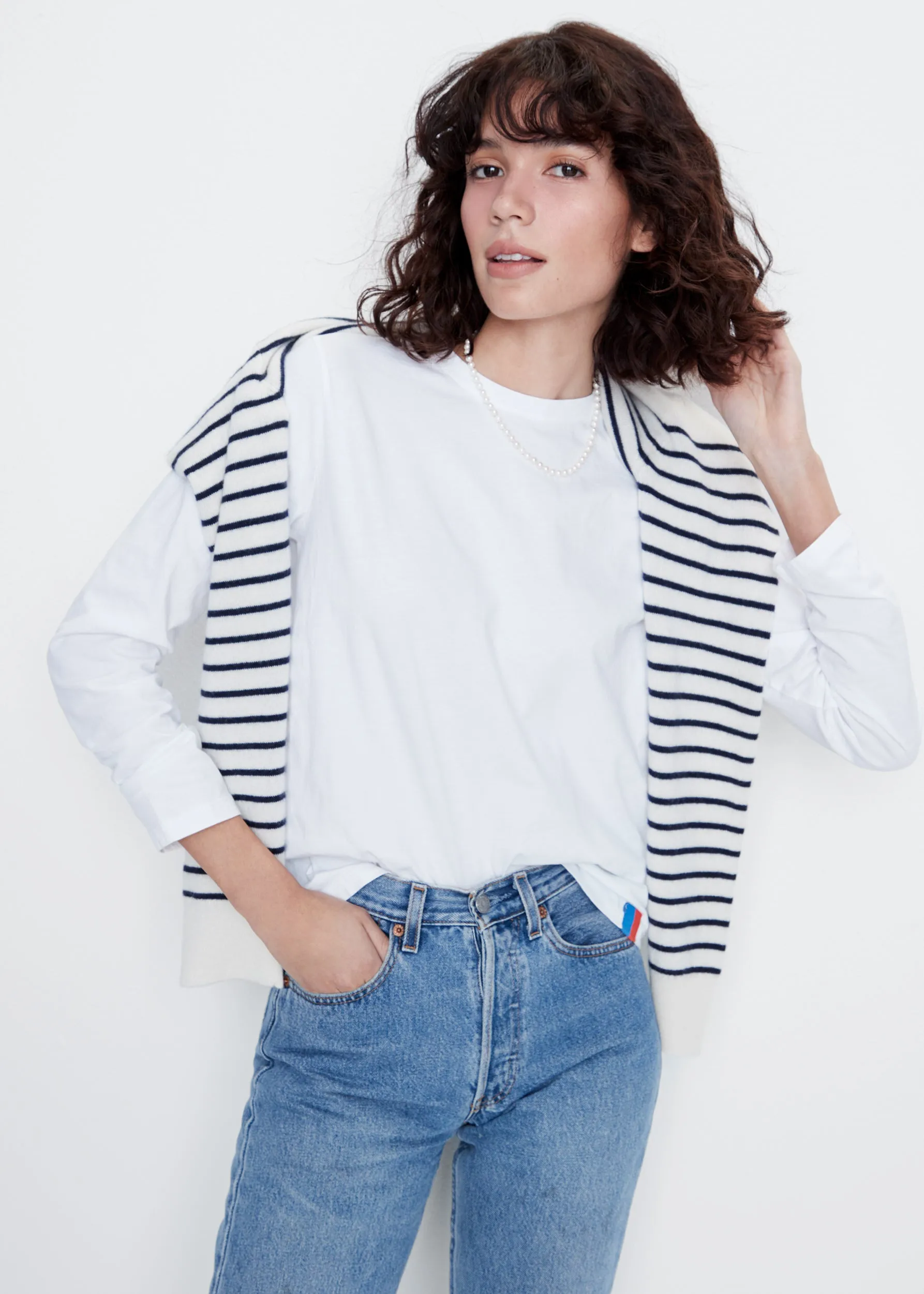 The Modern Long - White sold by Kule product image thumbnail 5