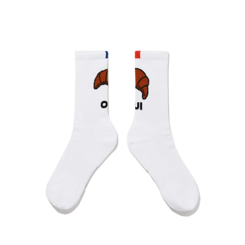 The Women's OUI Sock - White sold by Kule