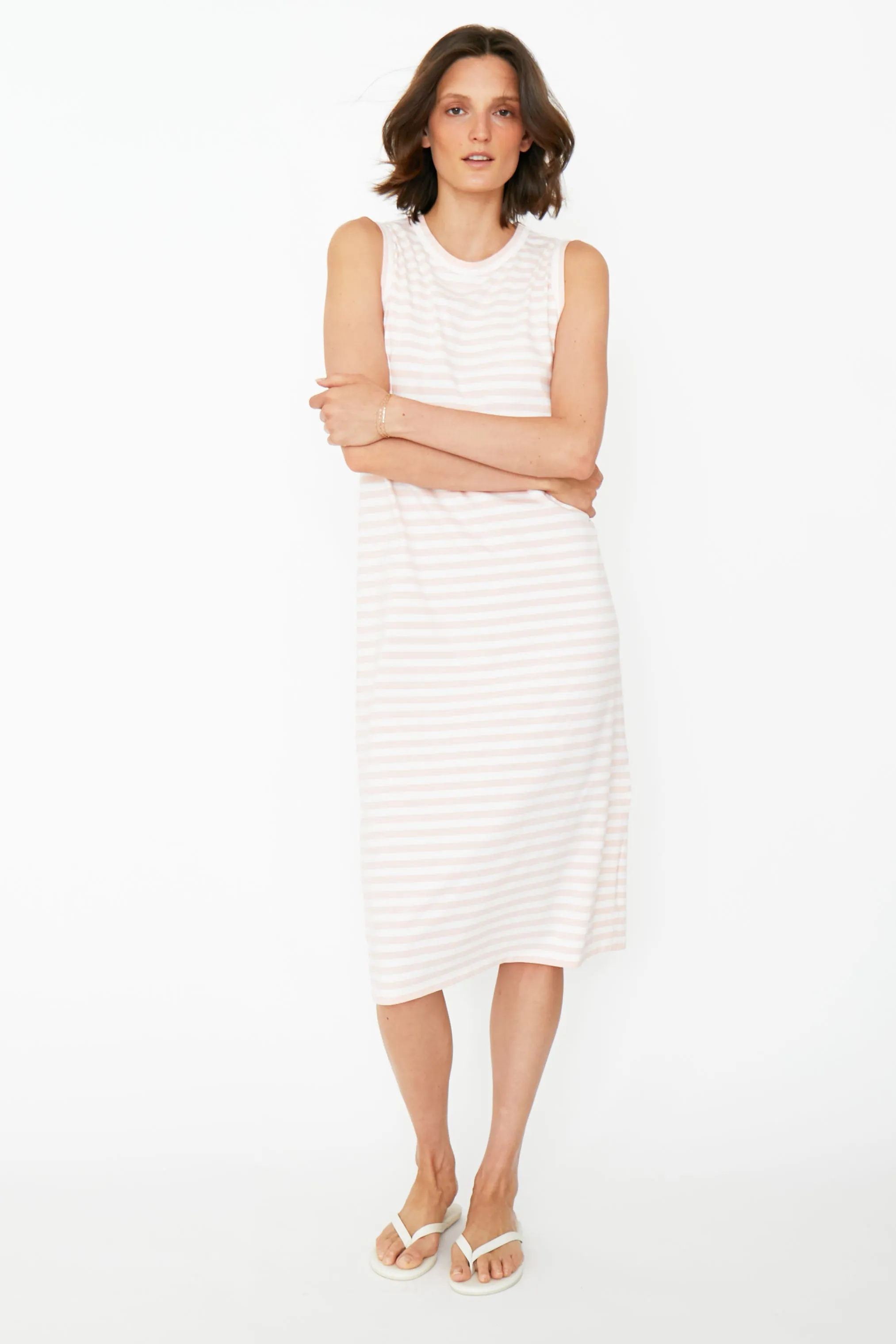 The Tank Dress - Shell/White sold by Kule product image thumbnail 3