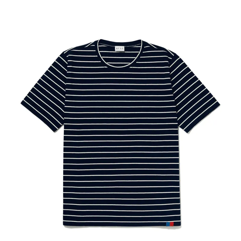 The Archie - Navy/Cream Pinstripe made by Kule
