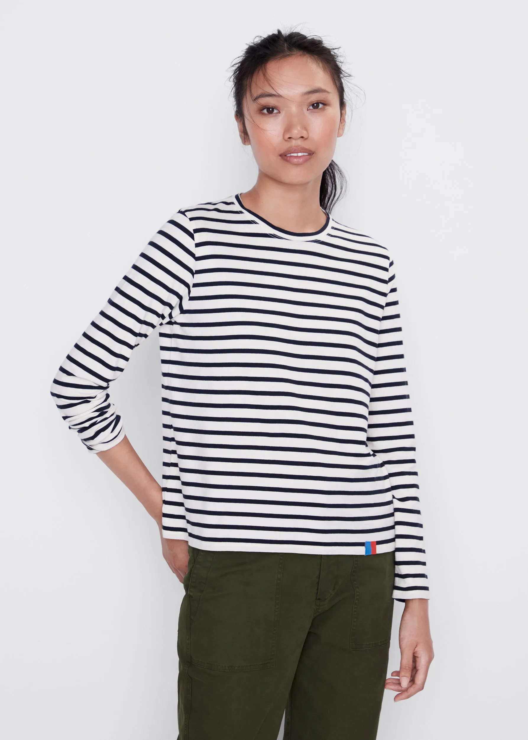 The Modern Long - Cream/Navy sold by Kule product image thumbnail 5