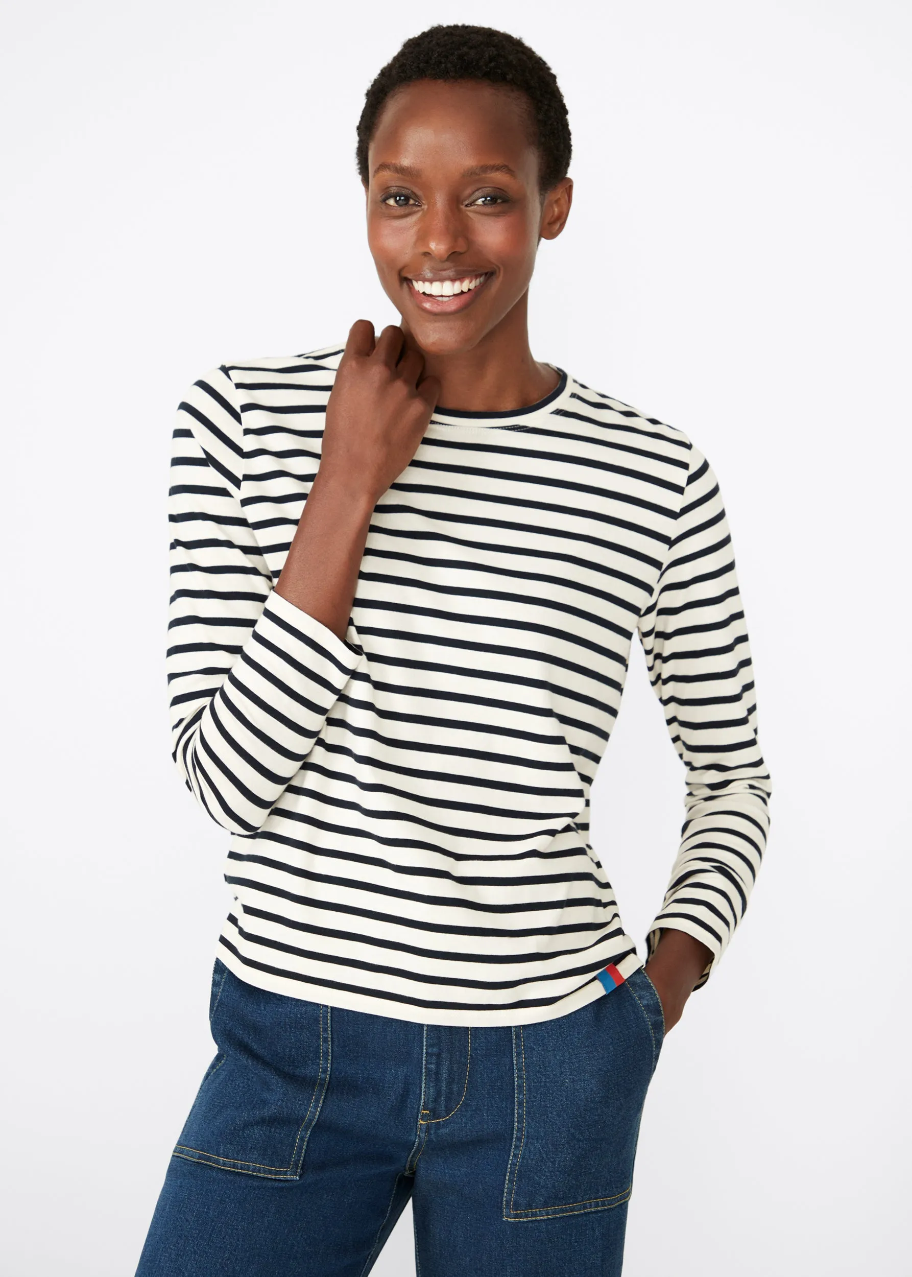 The Modern Long - Cream/Navy sold by Kule product image thumbnail 2