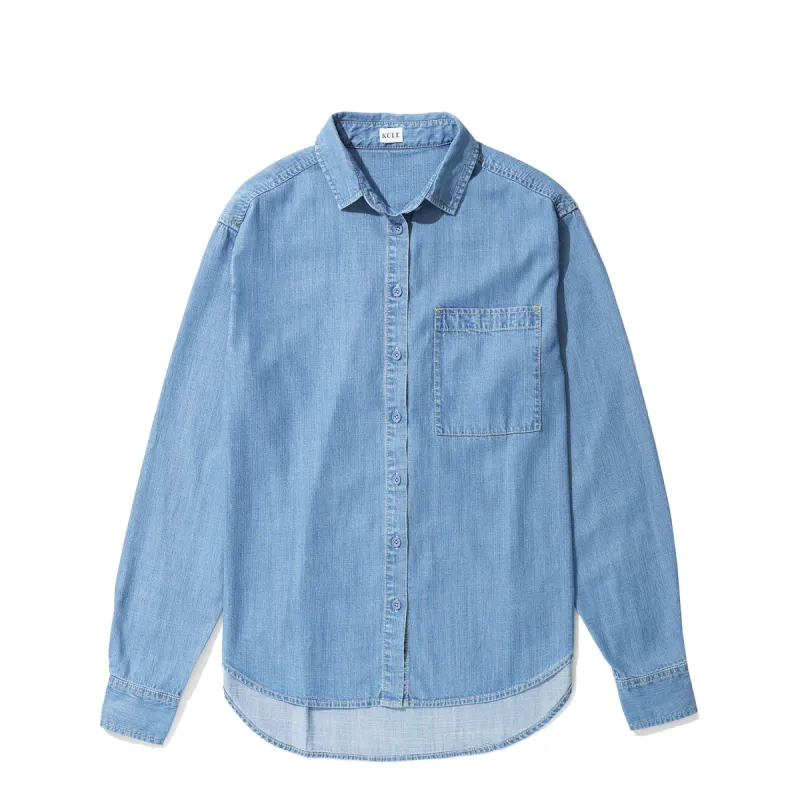 The Chambray Quinn - Light Denim sold by Kule