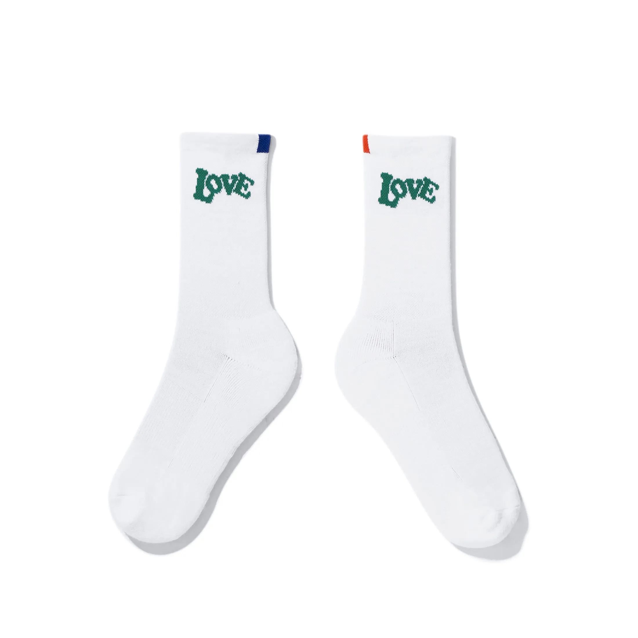 The Women's 70's LOVE Sock - White sold by Kule