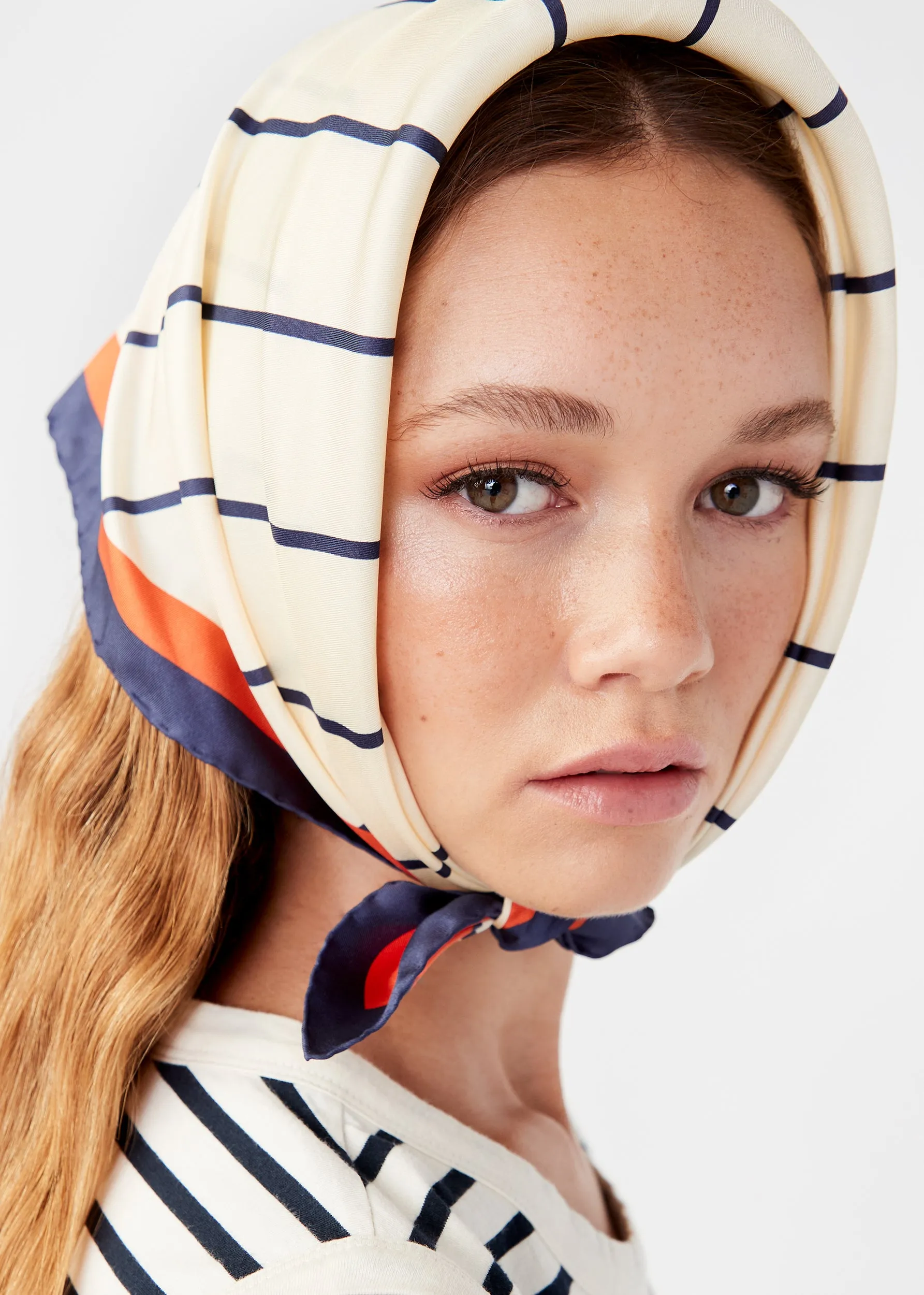 The Silk Mischa Scarf - Cream sold by Kule product image thumbnail 3