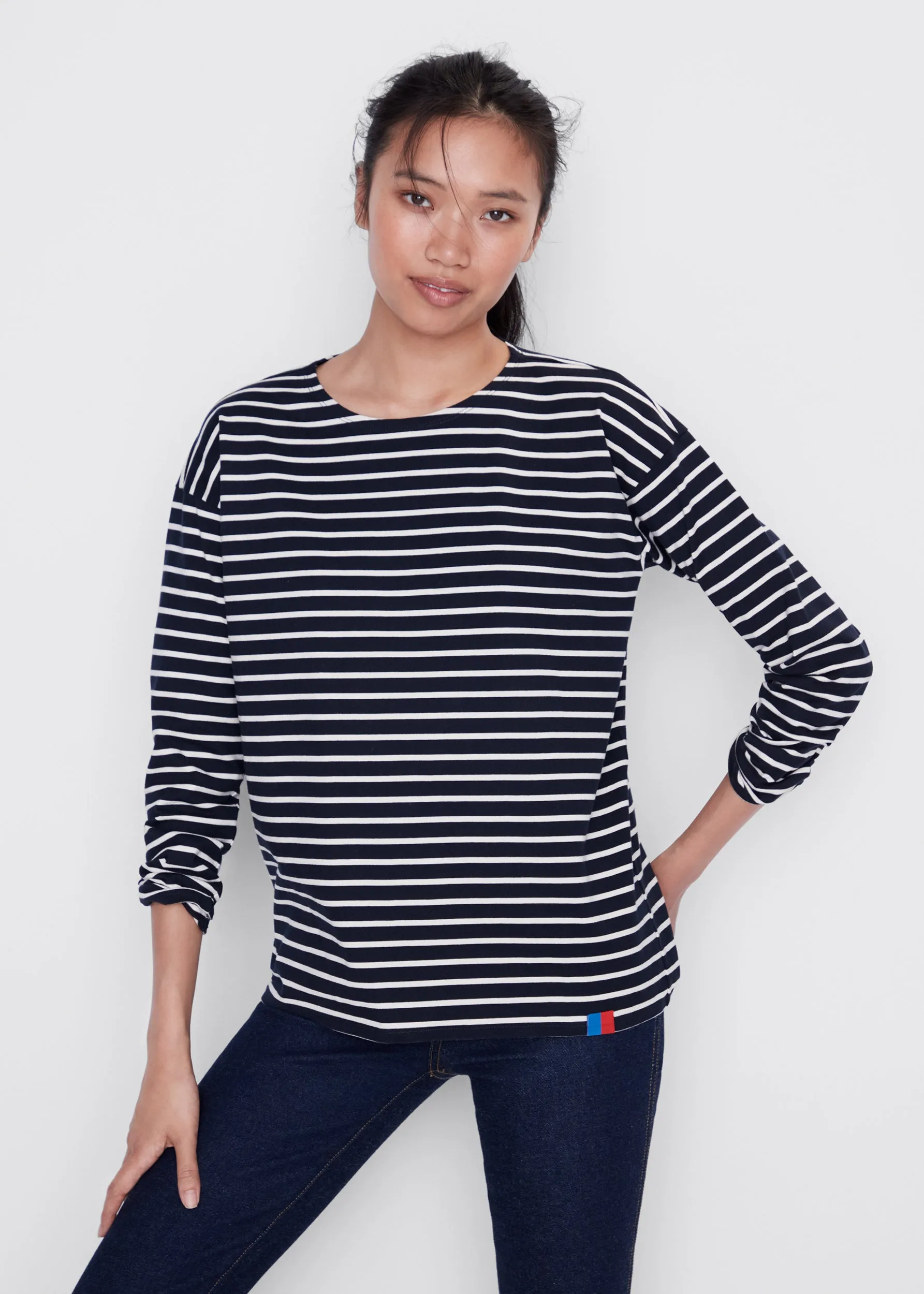 The Boyfriend - Navy/Cream sold by Kule product image thumbnail 2