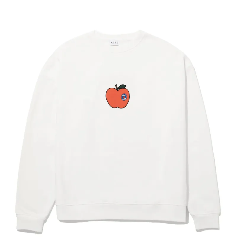 The Oversized Big Apple Sweatshirt - Cream sold by Kule