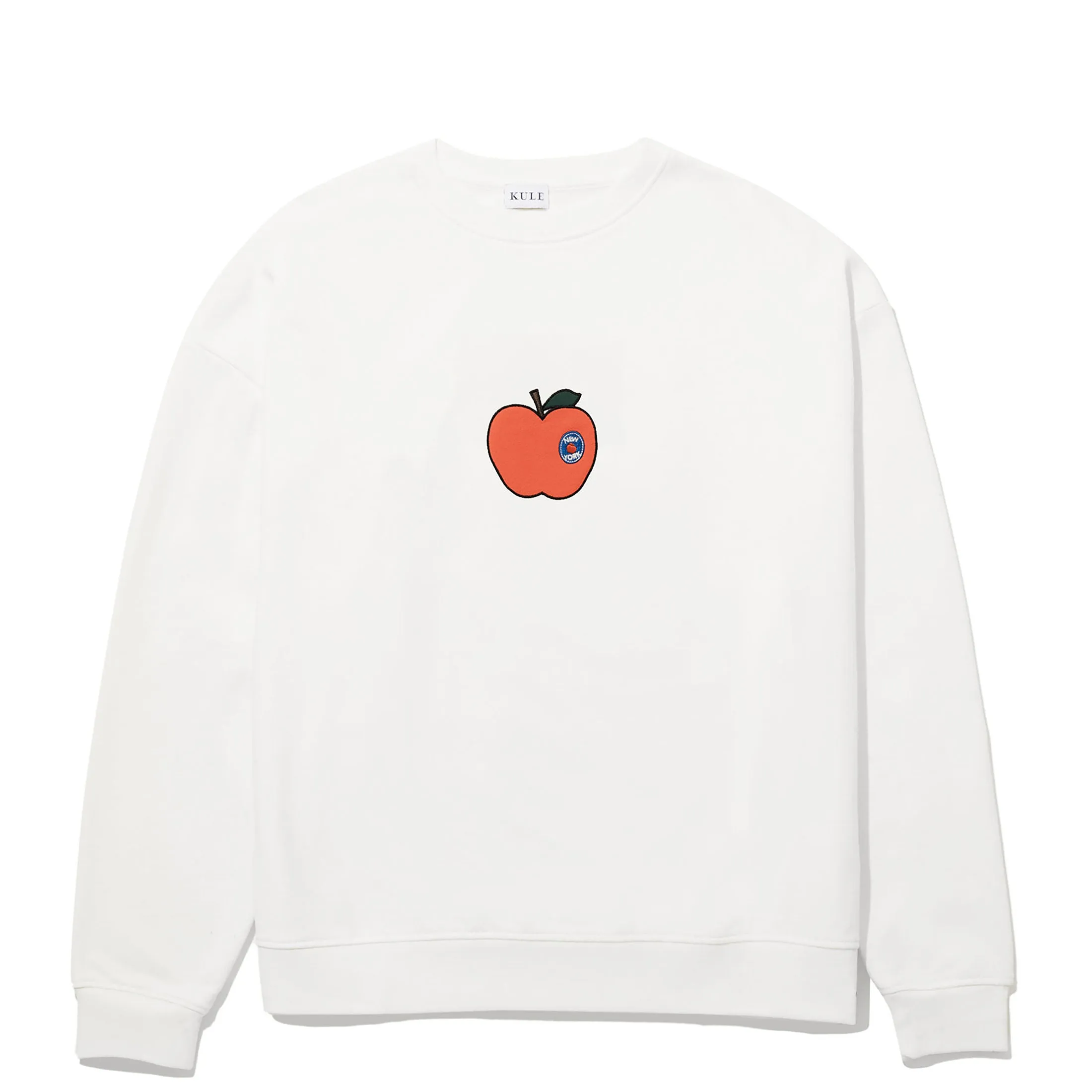 The Oversized Big Apple Sweatshirt - Cream sold by Kule