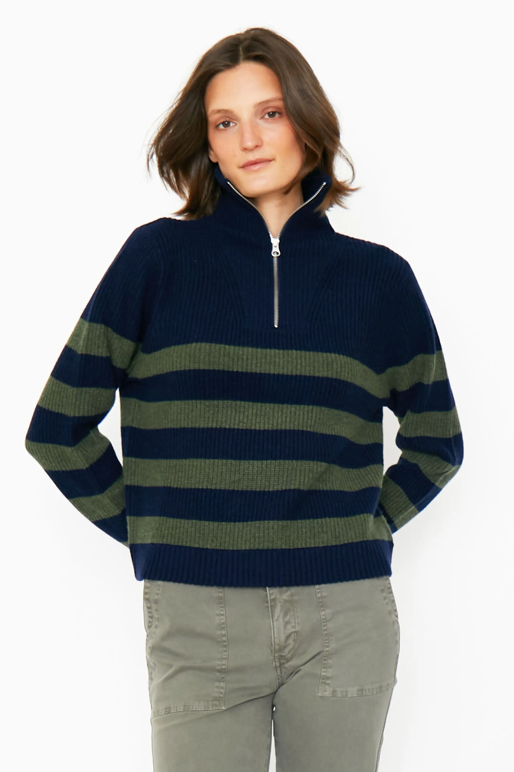 The Morgan - Navy/Olive sold by Kule product image thumbnail 3