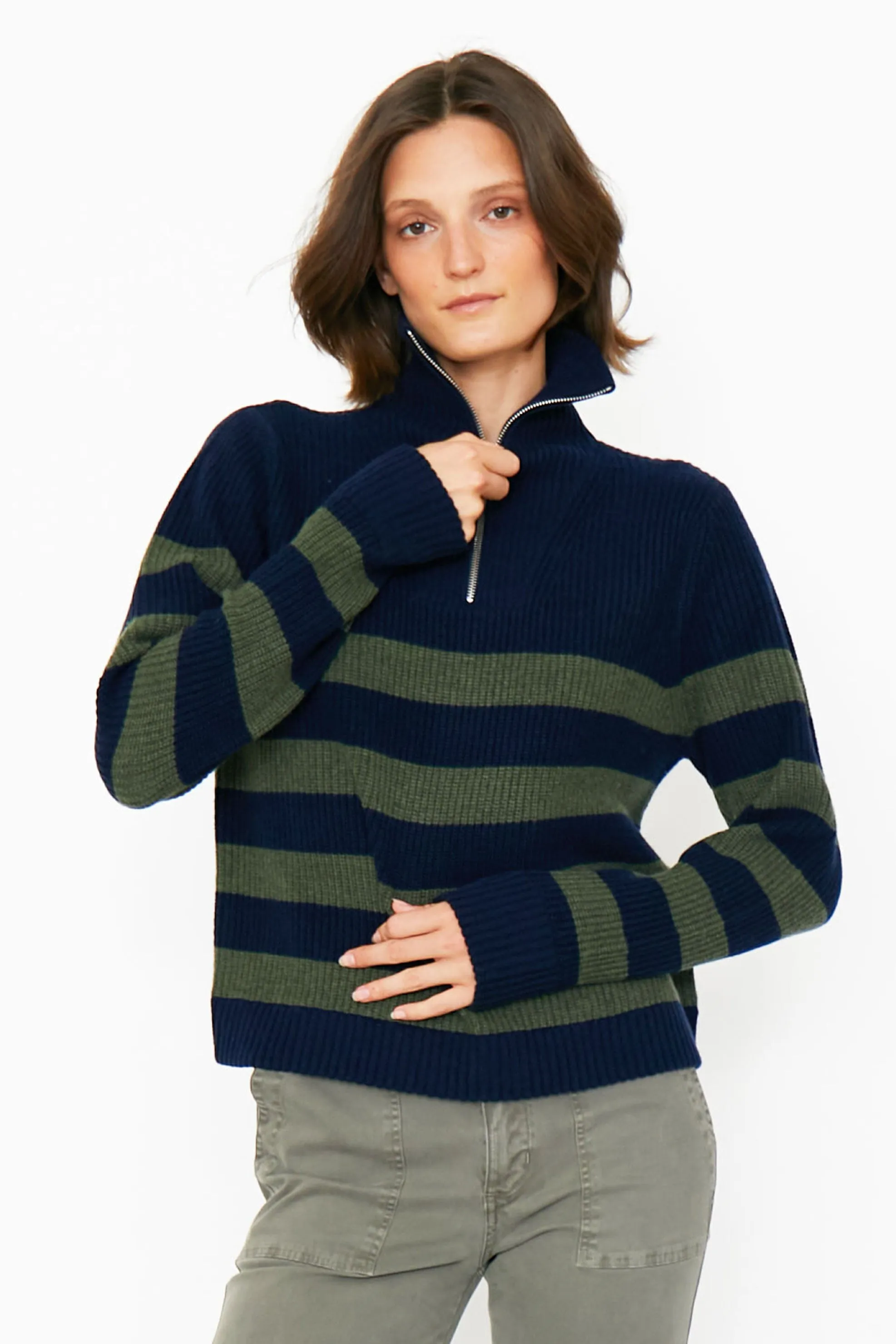 The Morgan - Navy/Olive sold by Kule product image thumbnail 2