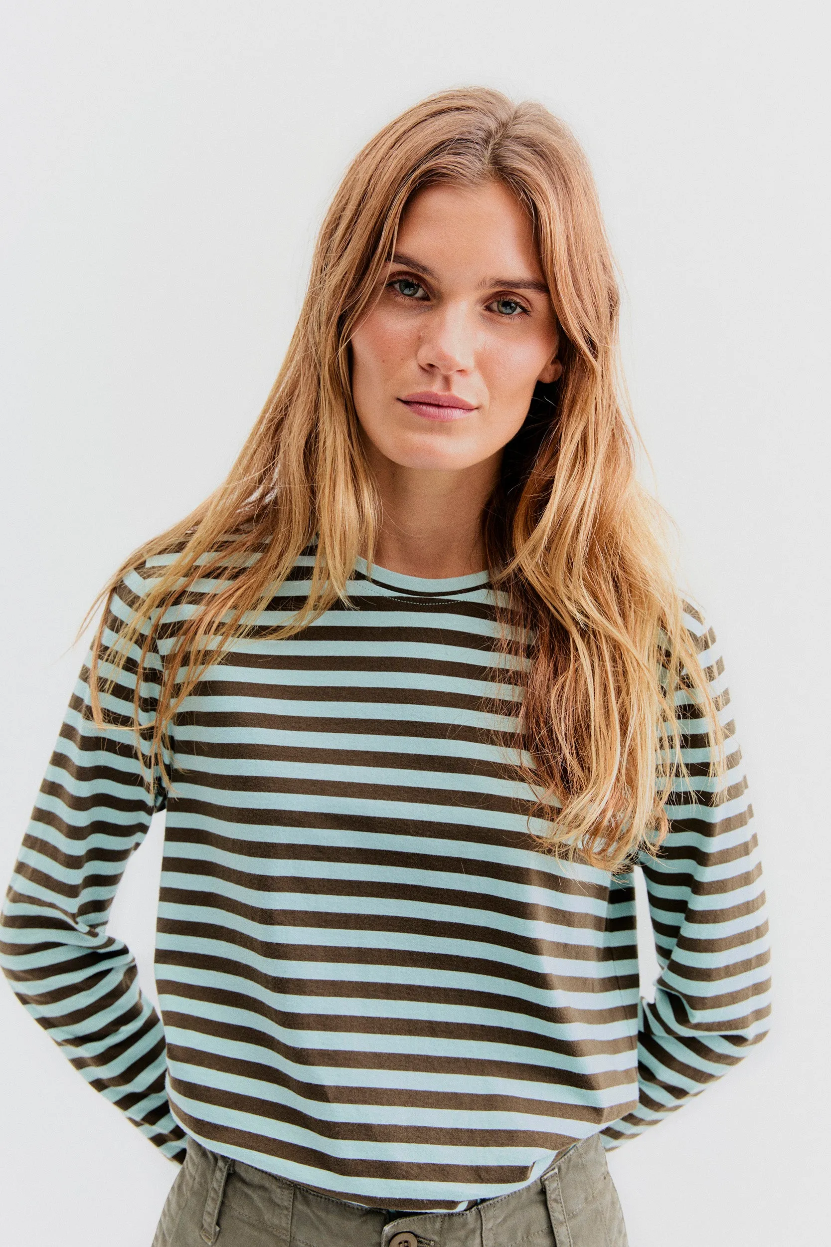 The Modern Long - Seafoam/Army sold by Kule product image thumbnail 2