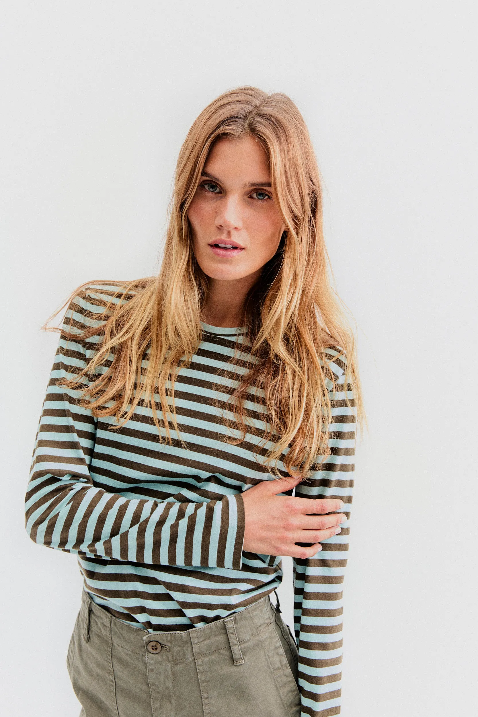 The Modern Long - Seafoam/Army sold by Kule product image thumbnail 4