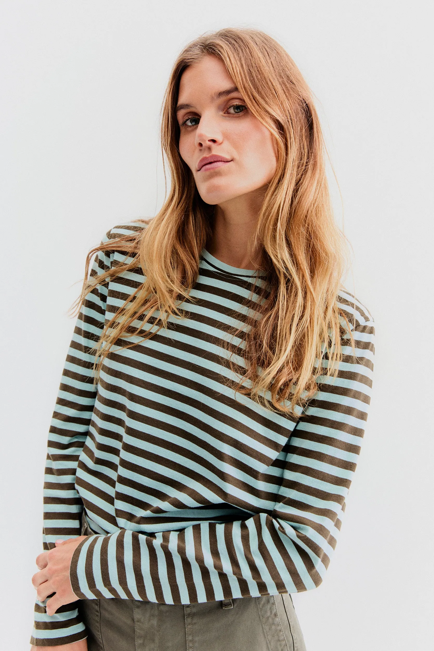 The Modern Long - Seafoam/Army sold by Kule product image thumbnail 3