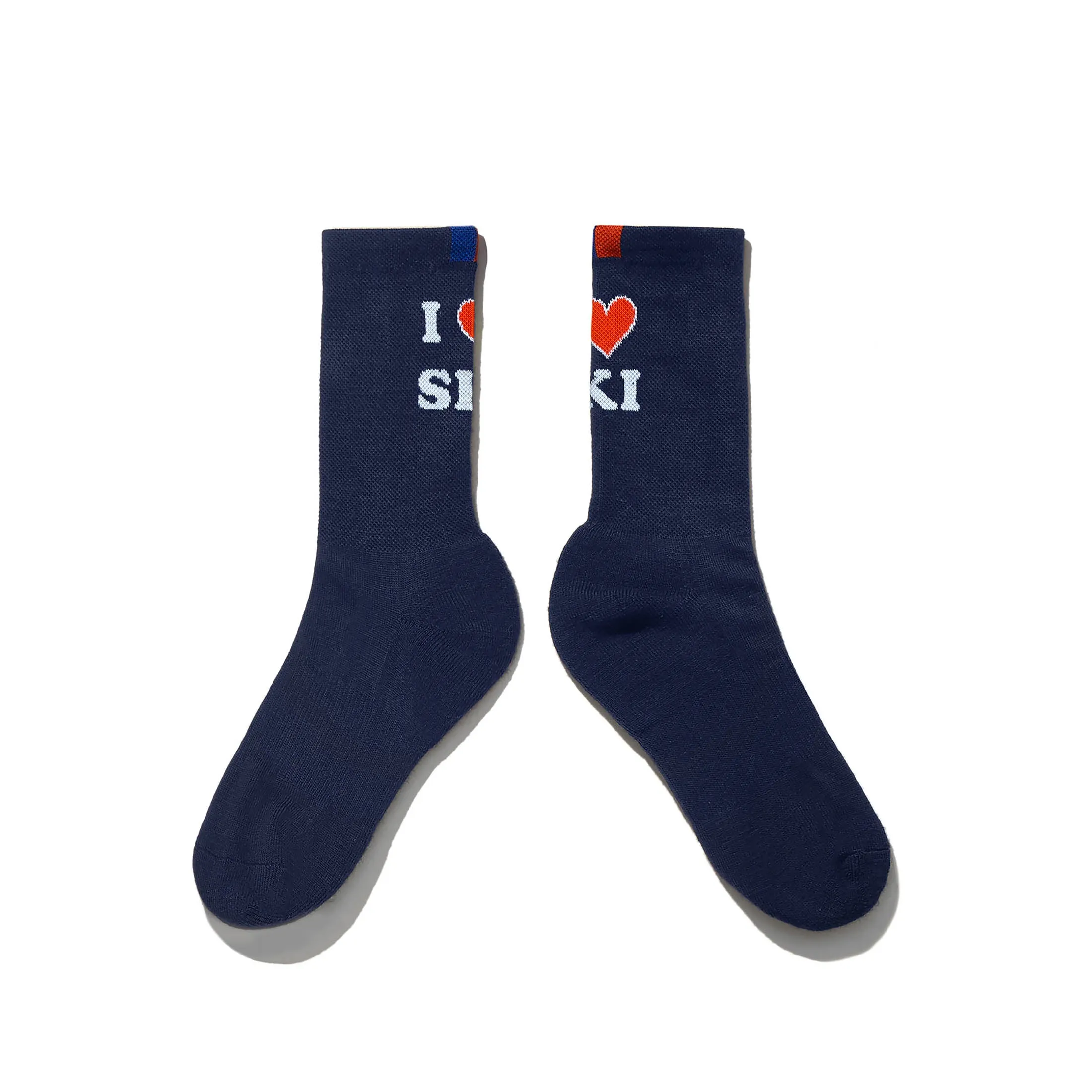 The Women's I Love Ski Sock - Navy sold by Kule